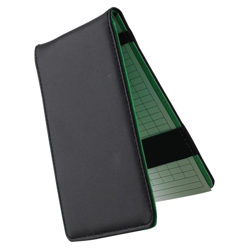 Funda para Tarjeta de Puntuación de Golf Lasenersm PU Negra Verde