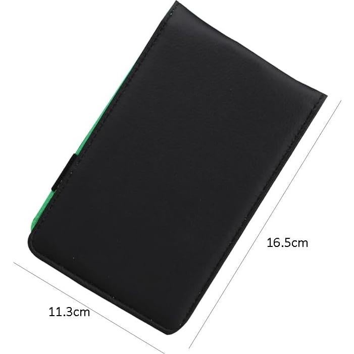 Funda para Tarjeta de Puntuación de Golf Lasenersm PU Negra Verde