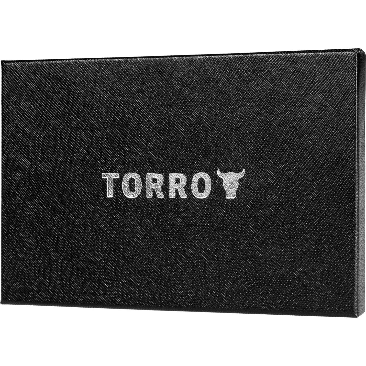 Soporte de Tarjeta de Puntuación de Golf TORRO - Cuero Genuino Negro