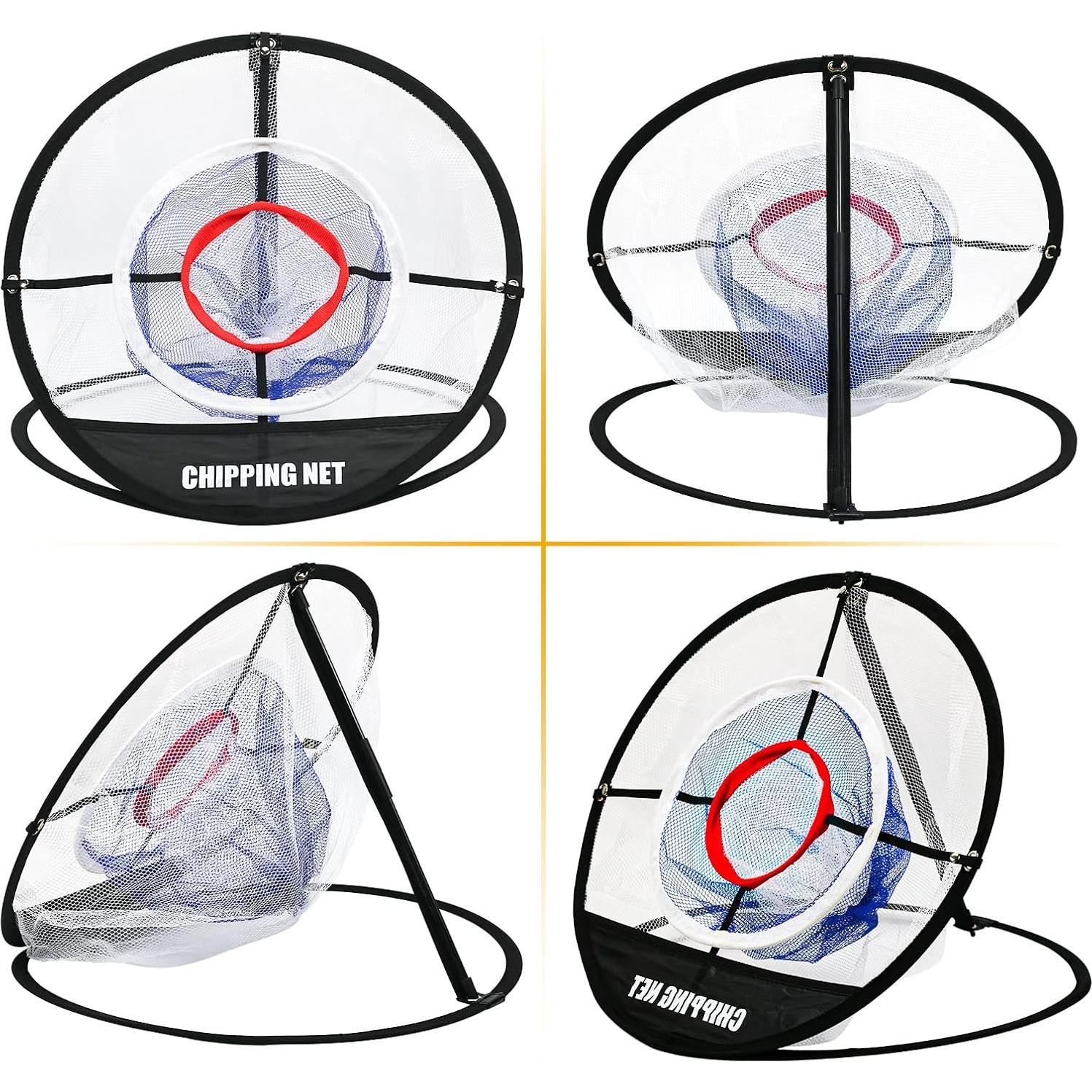 Red de Golf Pop Up Bac-kitchen con Alfombrilla y 8 Pelotas