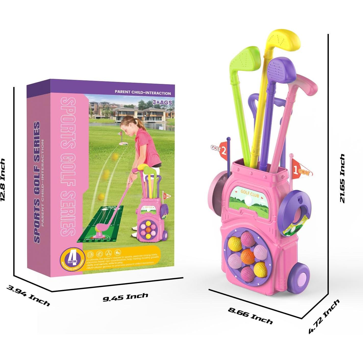 Juego de Golf para Niños EveStone con Carrito y Pelotas