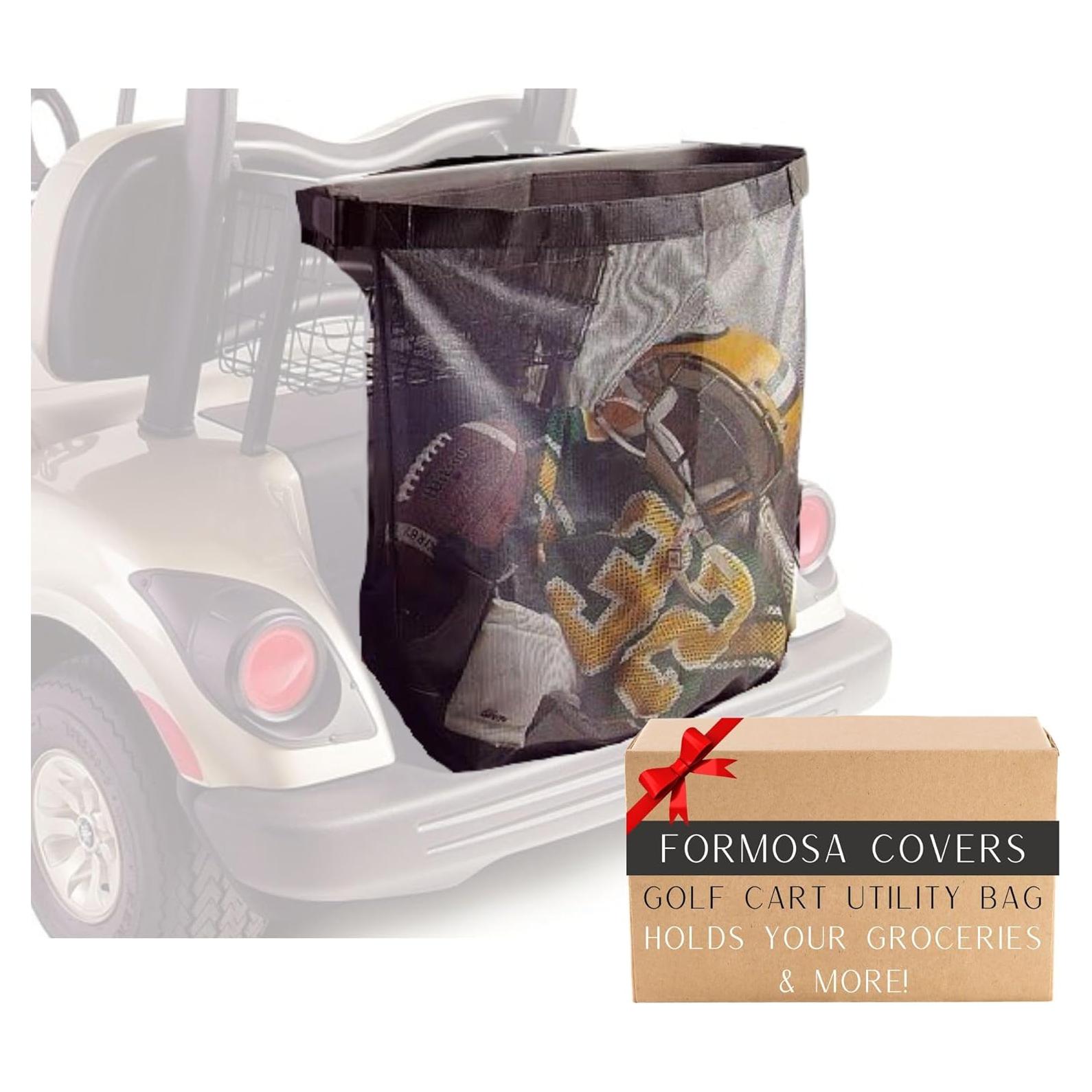 Bolsa de Carga Trasera Fundas Formosa para Carro de Golf - Malla Duradera 53x20x79 cm