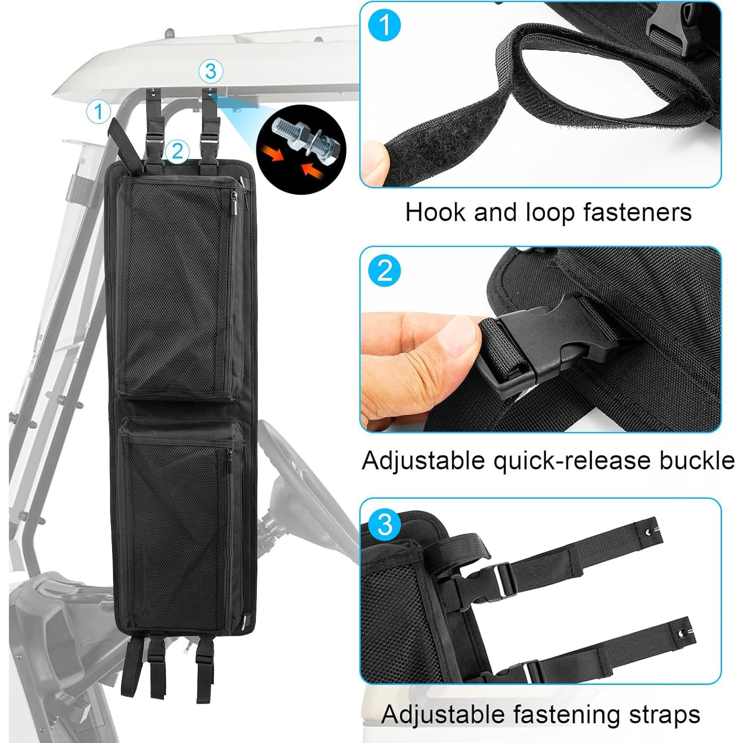 Bolsa de Almacenamiento Superior TUYUU para Carro de Golf Negra