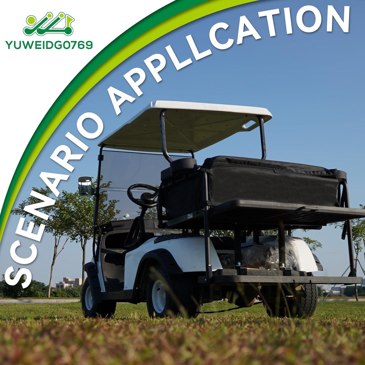 Organizador de Almacenamiento para Carro de Golf YUWEIDG0769 Negro