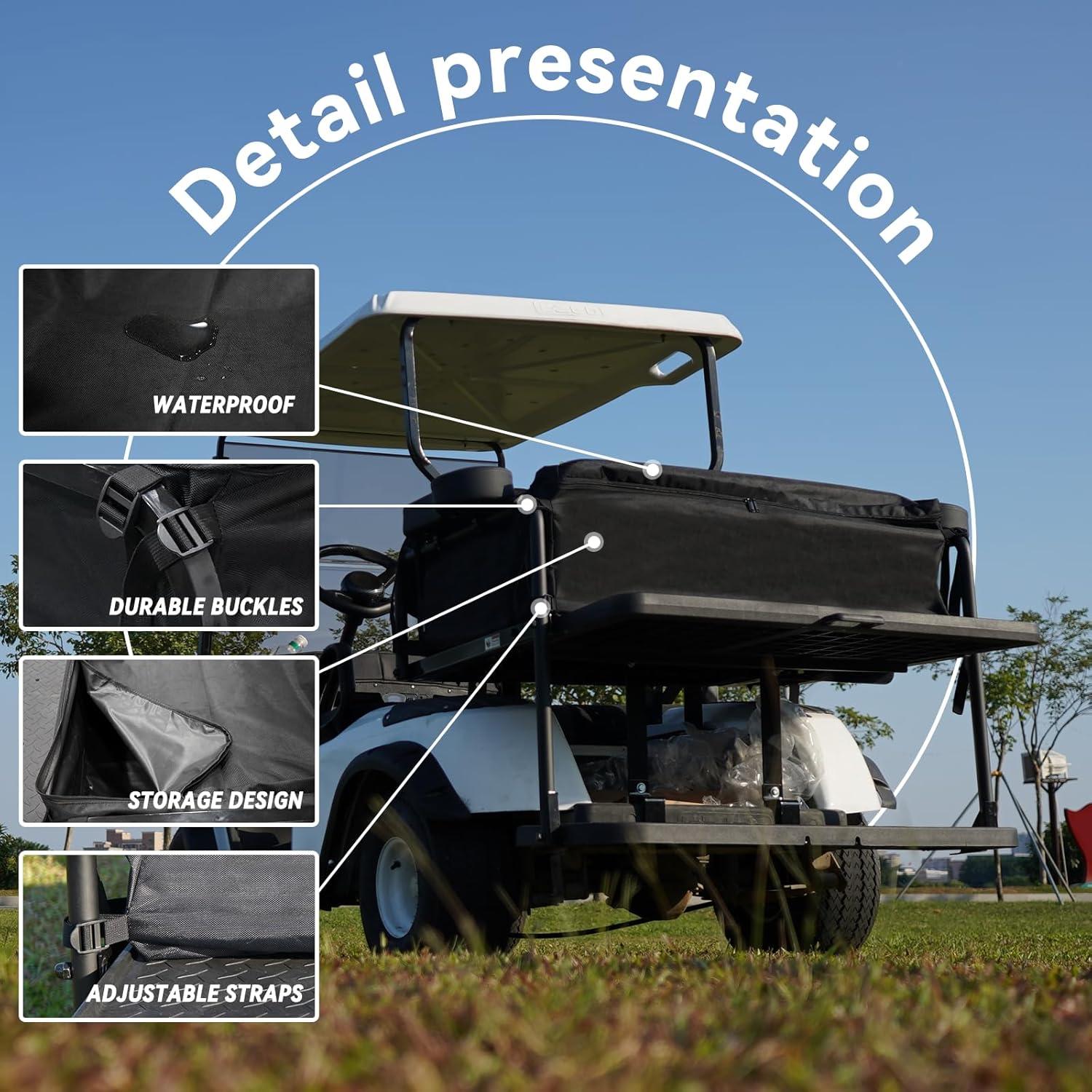 Organizador de Almacenamiento para Carro de Golf YUWEIDG0769 Negro