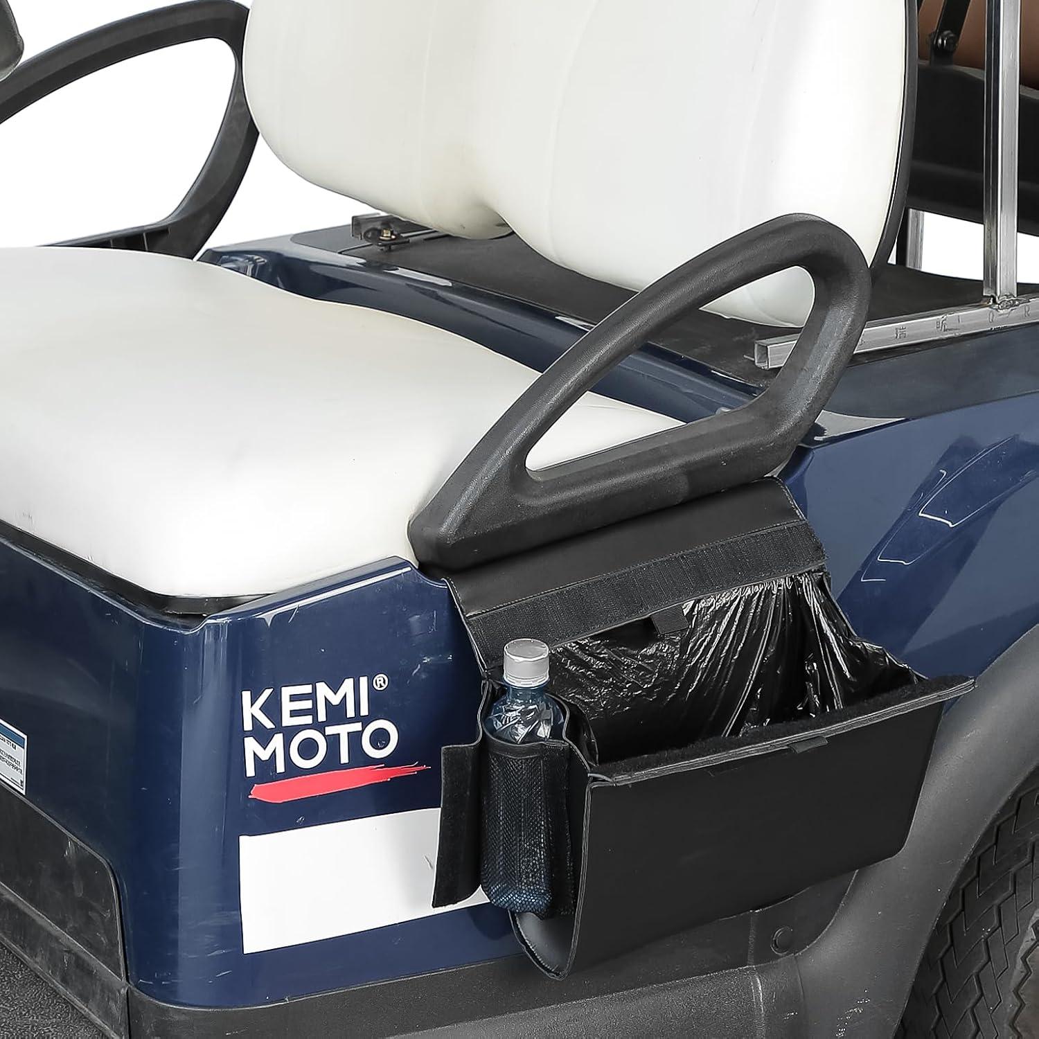 Basurero para Carro de Golf KEMIMOTO con Portavasos y Almacenamiento
