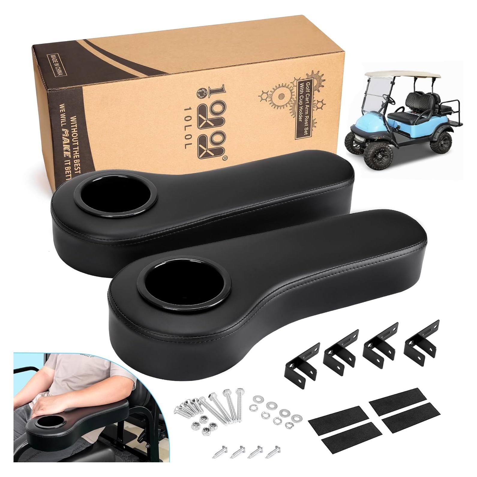 Kit de Reposabrazos Trasero 10L0L para Carrito de Golf - Negro