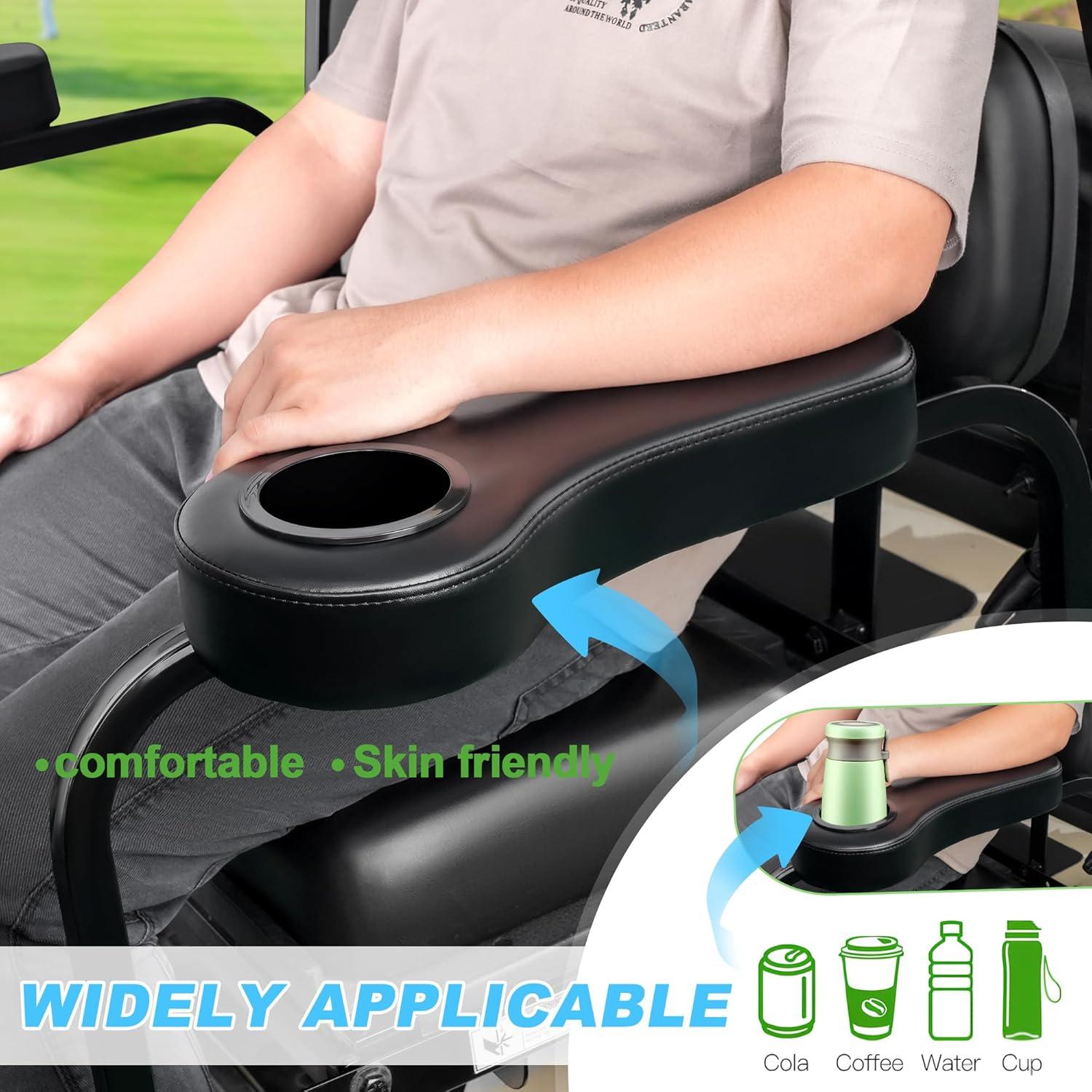 Kit de Reposabrazos Trasero 10L0L para Carrito de Golf - Negro