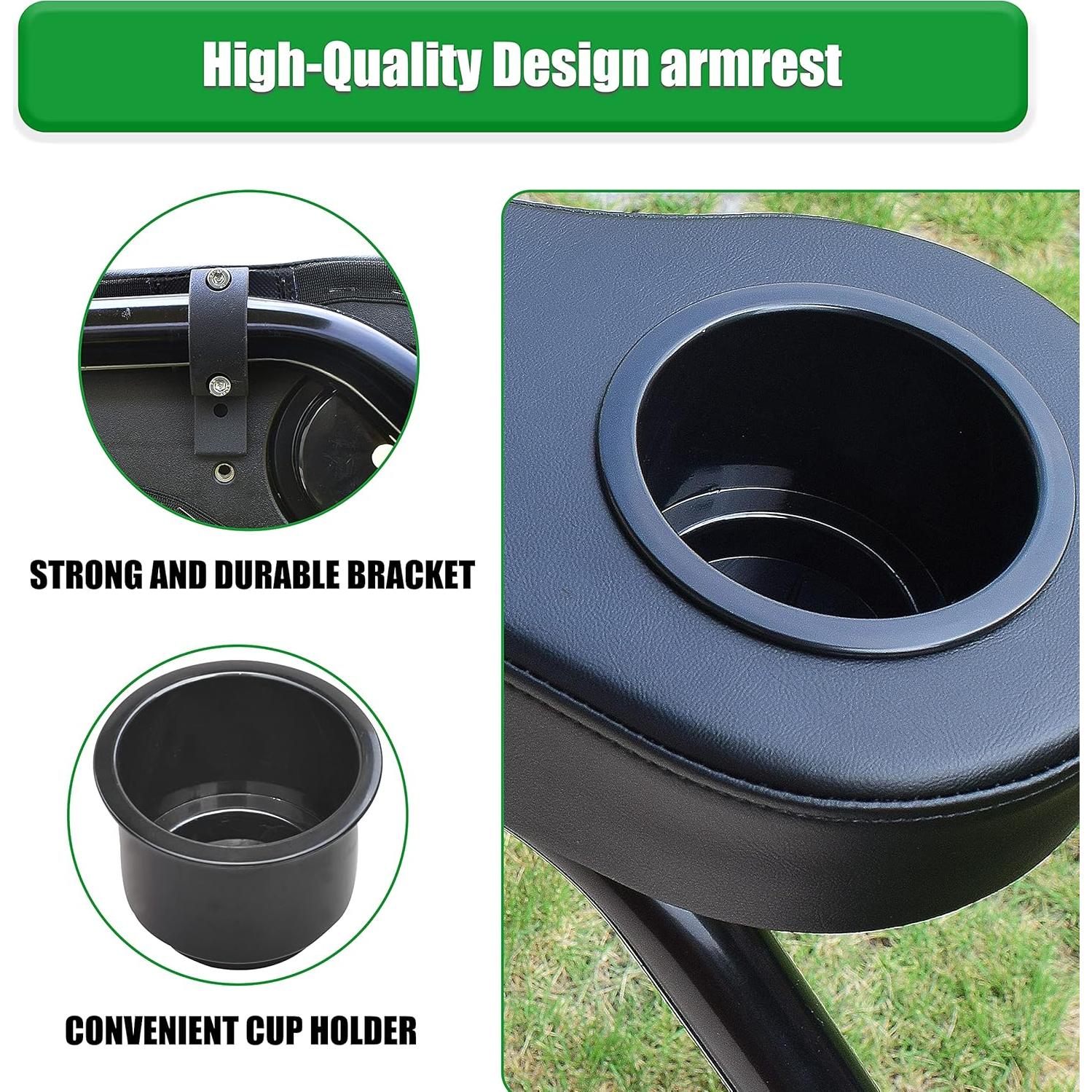 Reposabrazos para Carro de Golf NOKINS con Soporte para Vaso