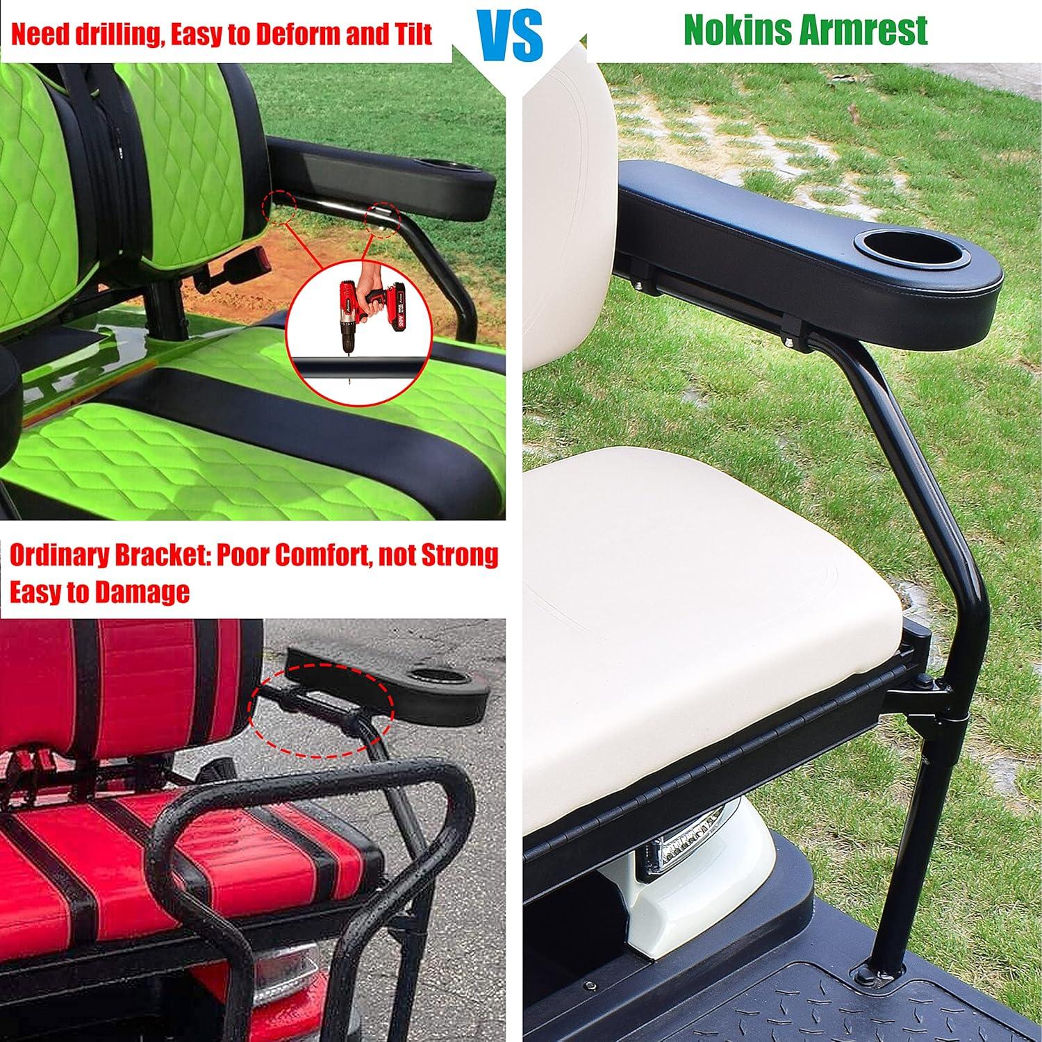 Reposabrazos para Carro de Golf NOKINS con Soporte para Vaso