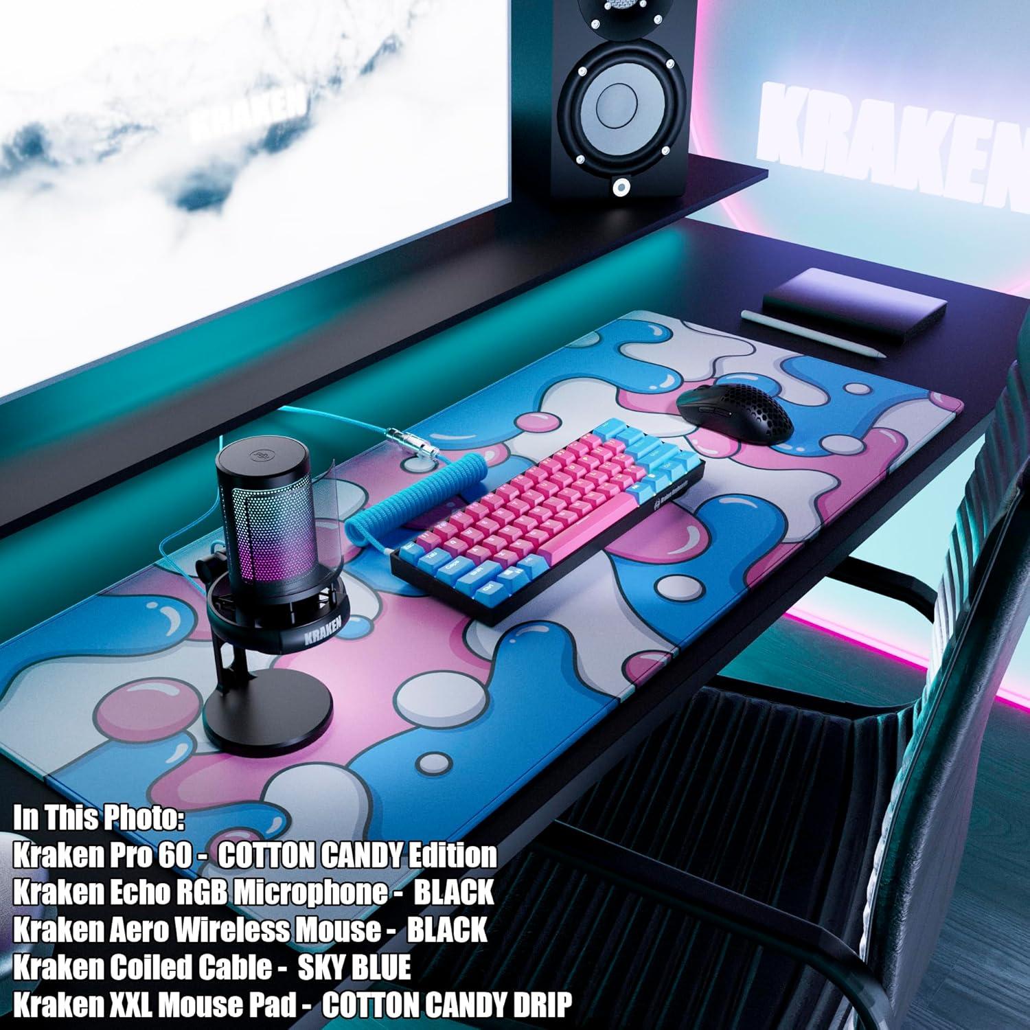 Micrófono USB Kraken Echo RGB para PC y PS5 - Silencio Táctil