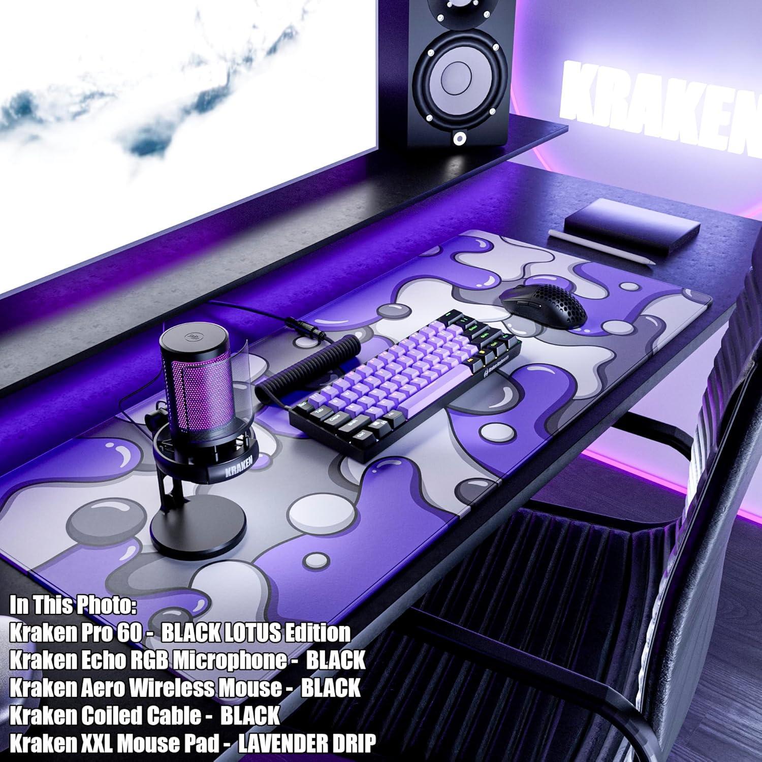 Micrófono USB Kraken Echo RGB para PC y PS5 - Silencio Táctil