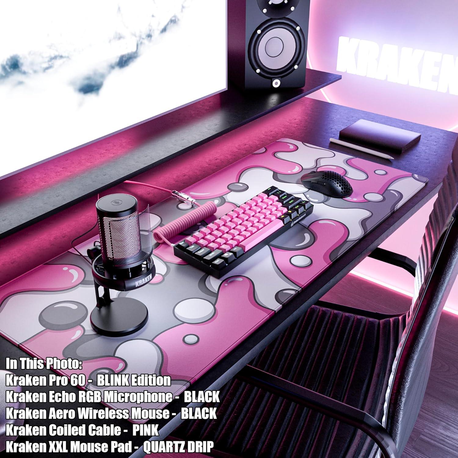 Micrófono USB Kraken Echo RGB para PC y PS5 - Silencio Táctil