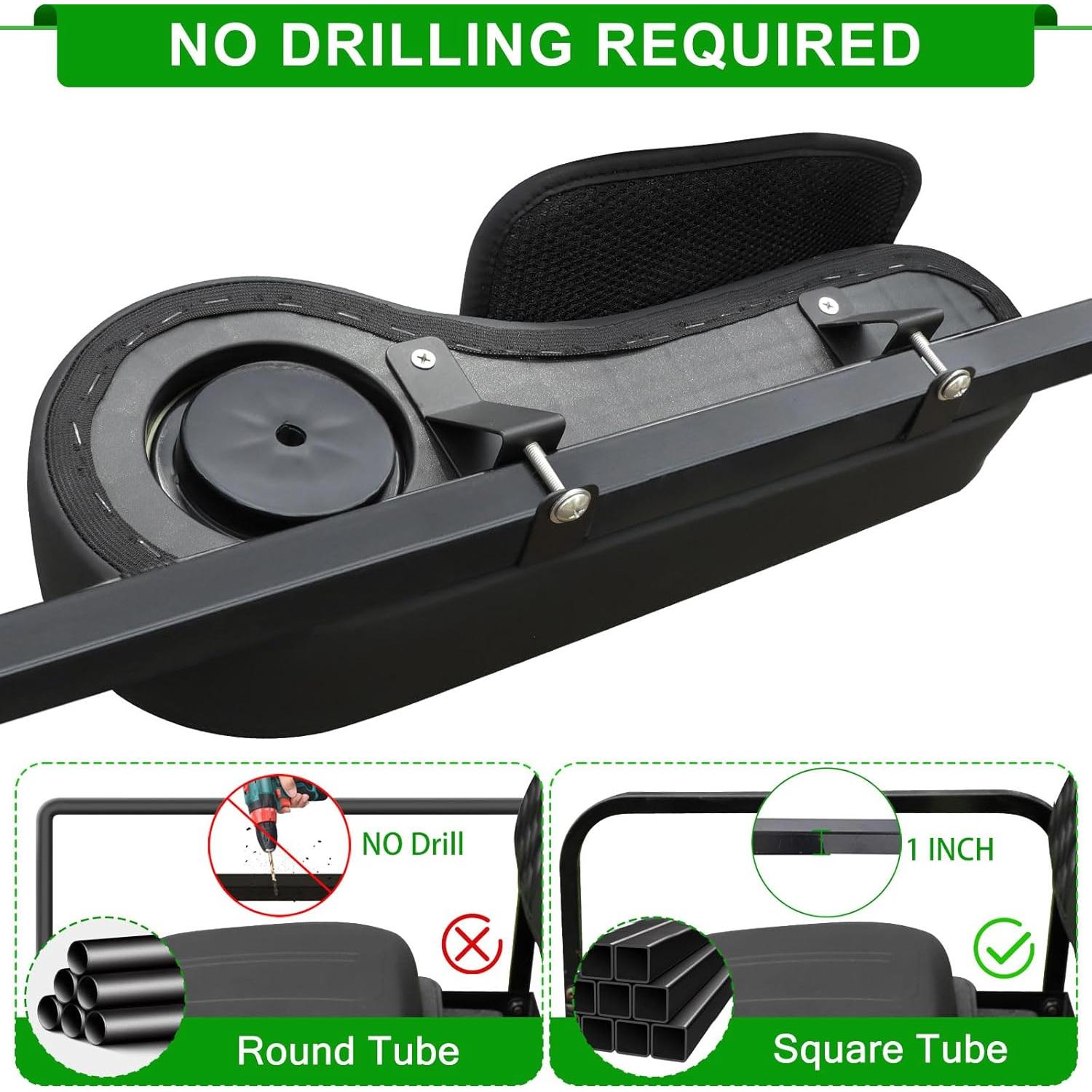 Reposabrazos Trasero iLSKW para Carro de Golf con Soporte para Vaso