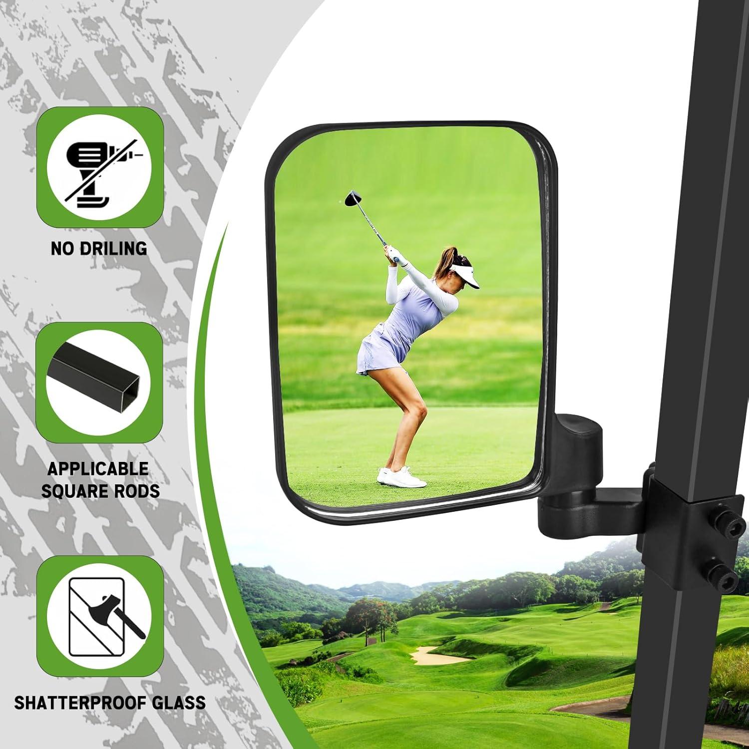 Espejos Laterales Plegables UNIGT para Carritos de Golf