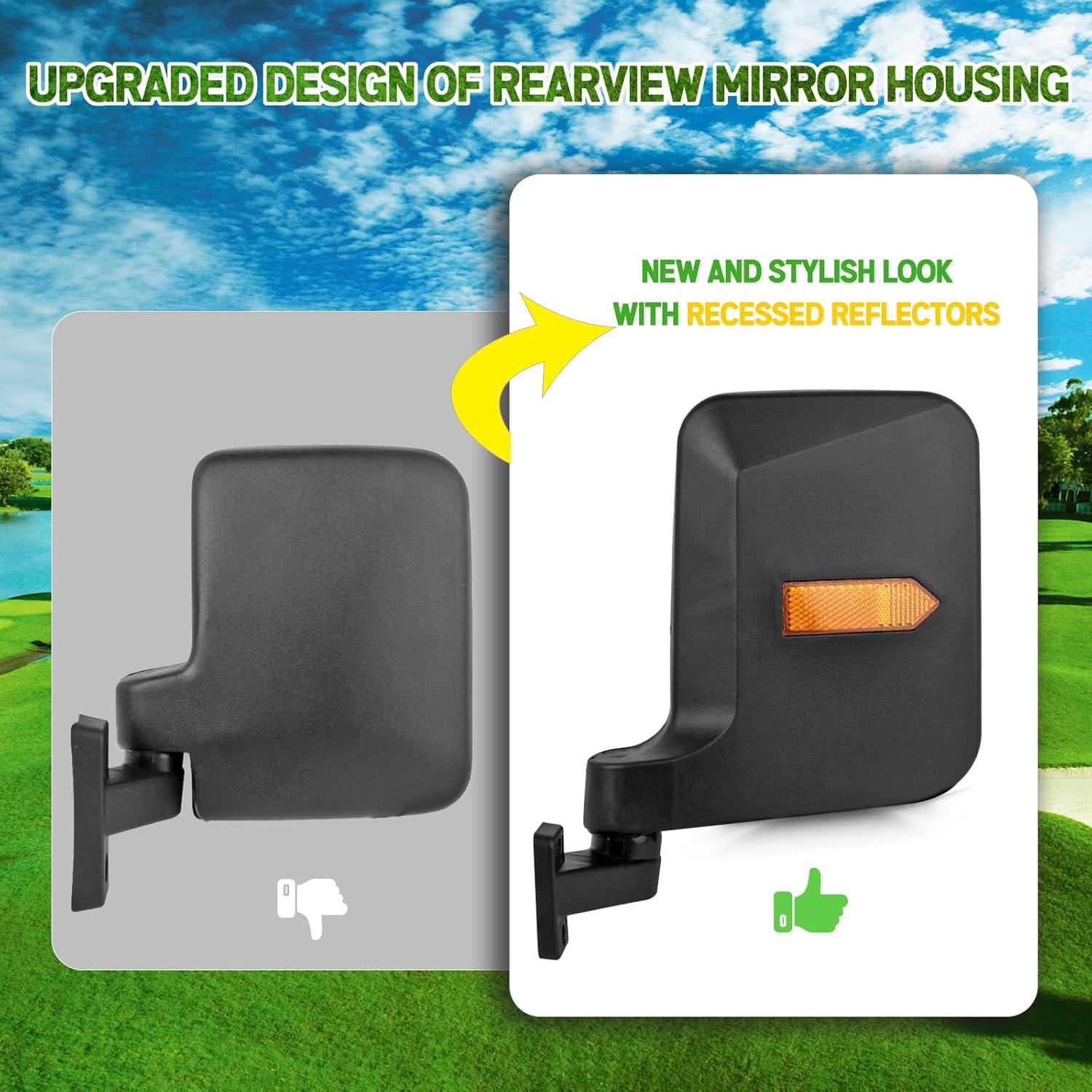 Espejos Laterales Plegables UNIGT para Carritos de Golf