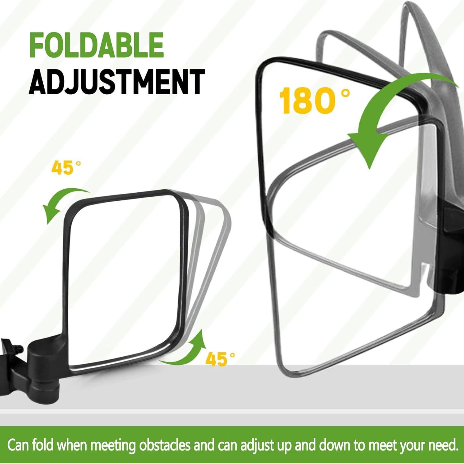 Espejos Laterales Plegables UNIGT para Carritos de Golf