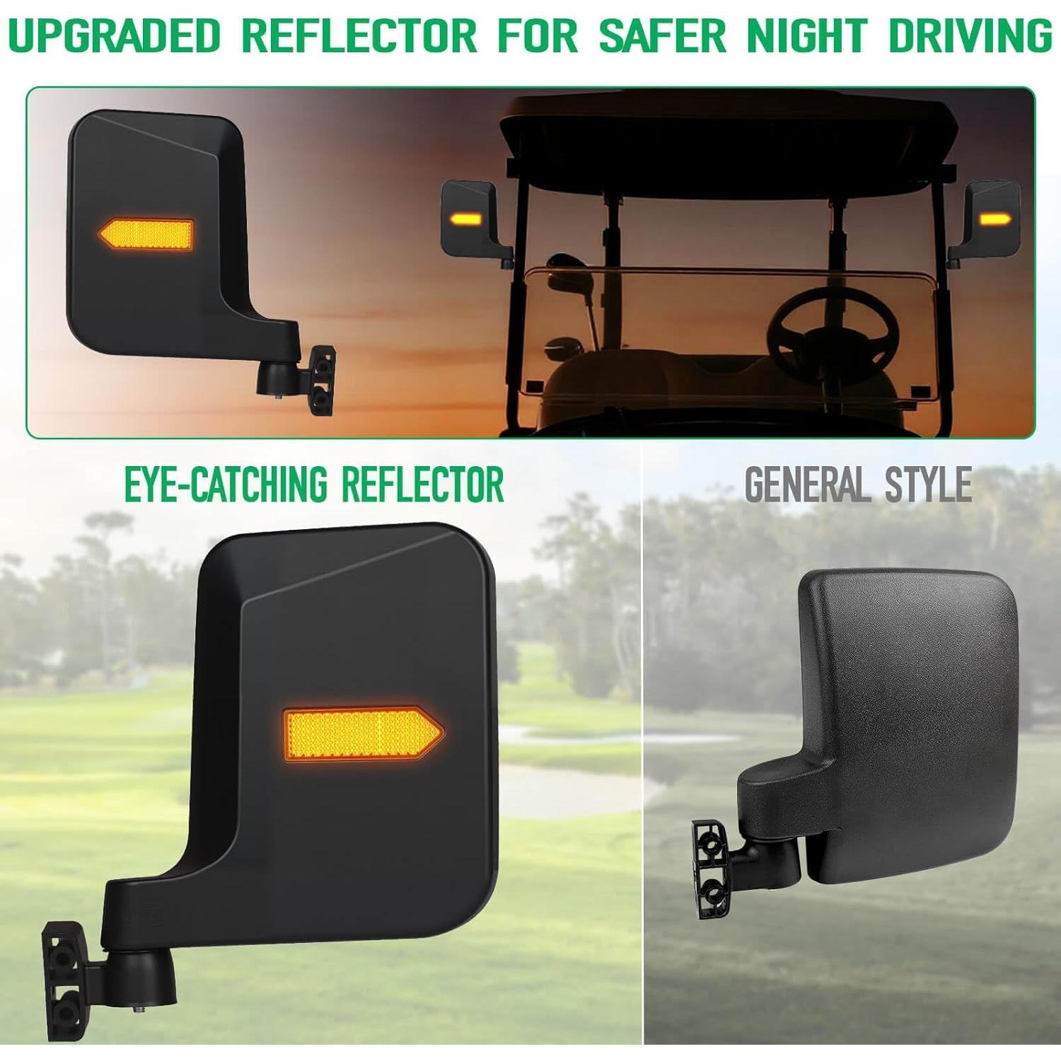 Espejos Laterales Universales LEAPGOMAX para Carritos de Golf