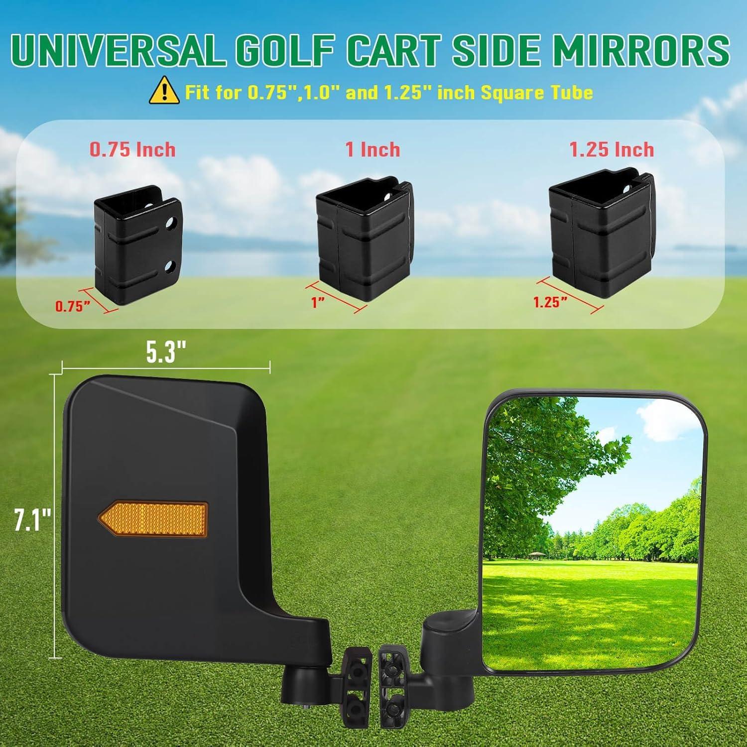 Espejos Laterales Universales LEAPGOMAX para Carritos de Golf