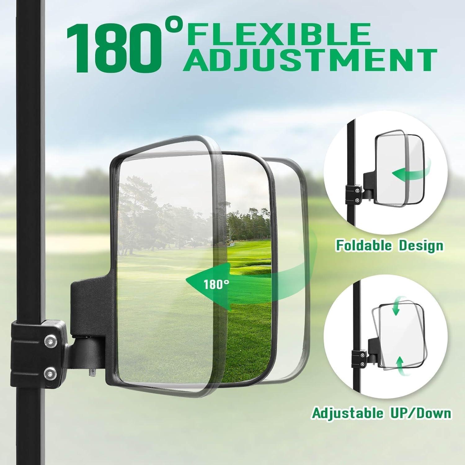 Espejos Laterales Universales LEAPGOMAX para Carritos de Golf