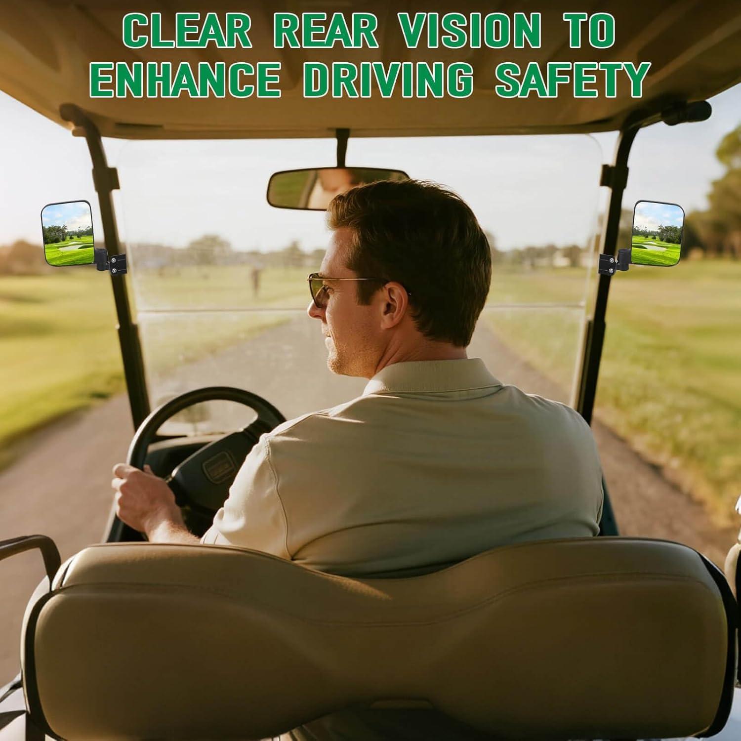 Espejos Laterales Universales LEAPGOMAX para Carritos de Golf