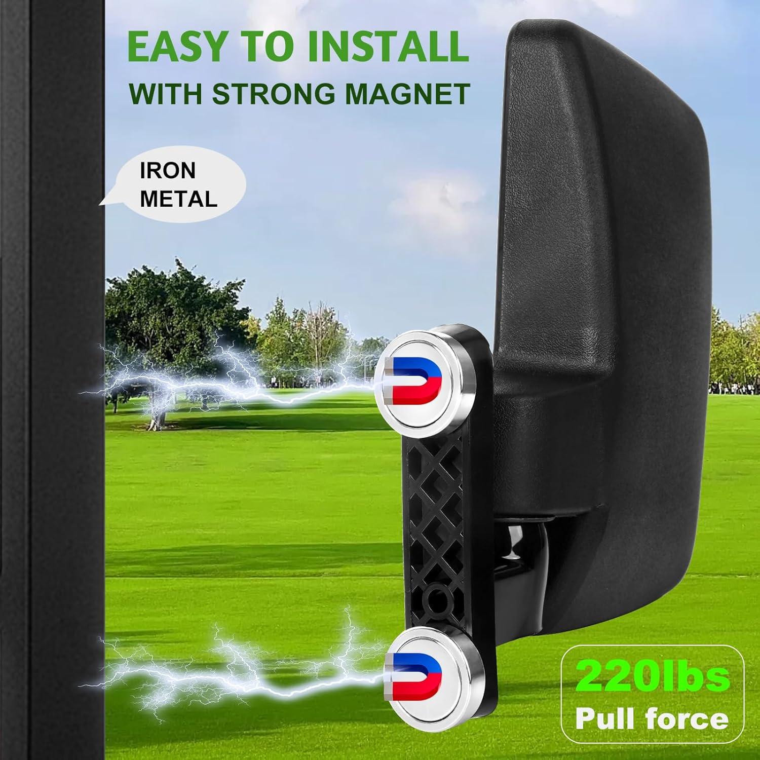 Espejos Laterales Magnéticos Omgro para Golf Cart HD Irrompibles