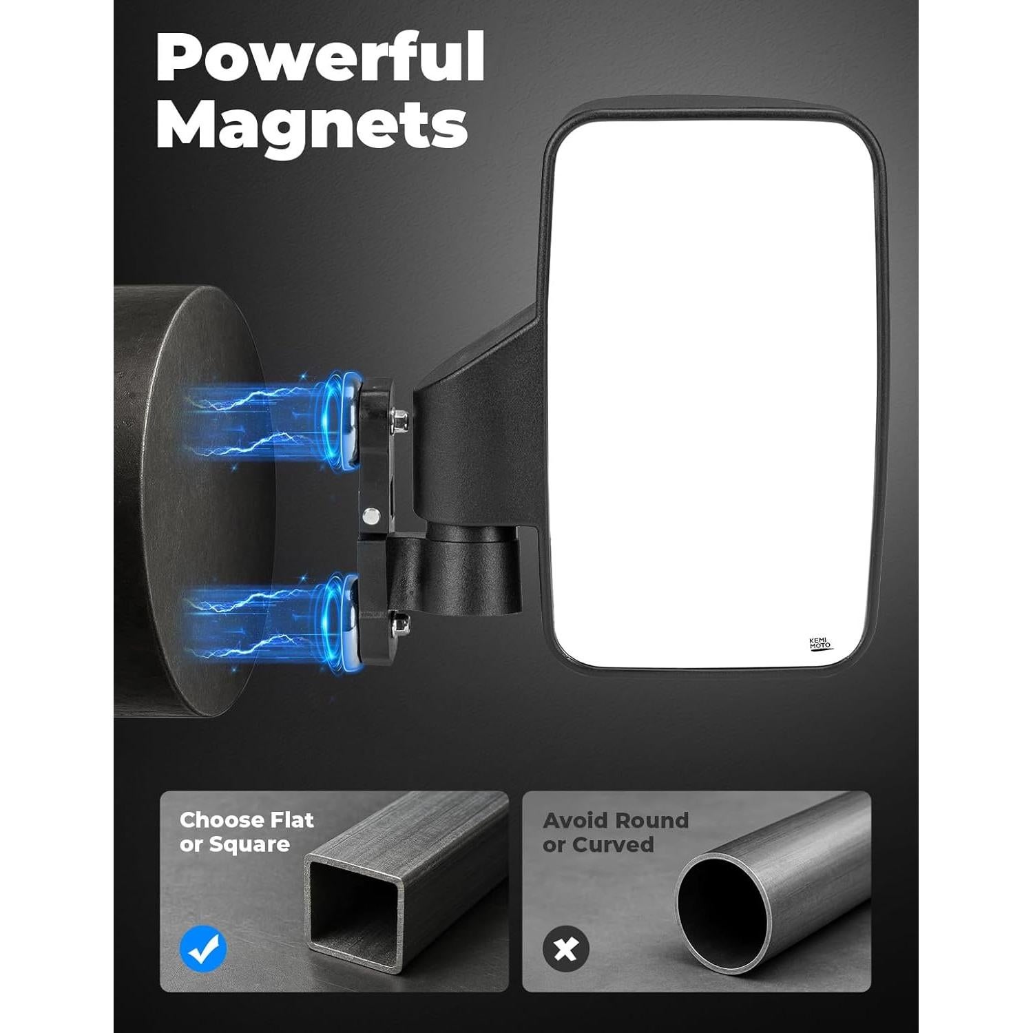 Espejos Laterales Magnéticos KEMIMOTO para Carritos de Golf