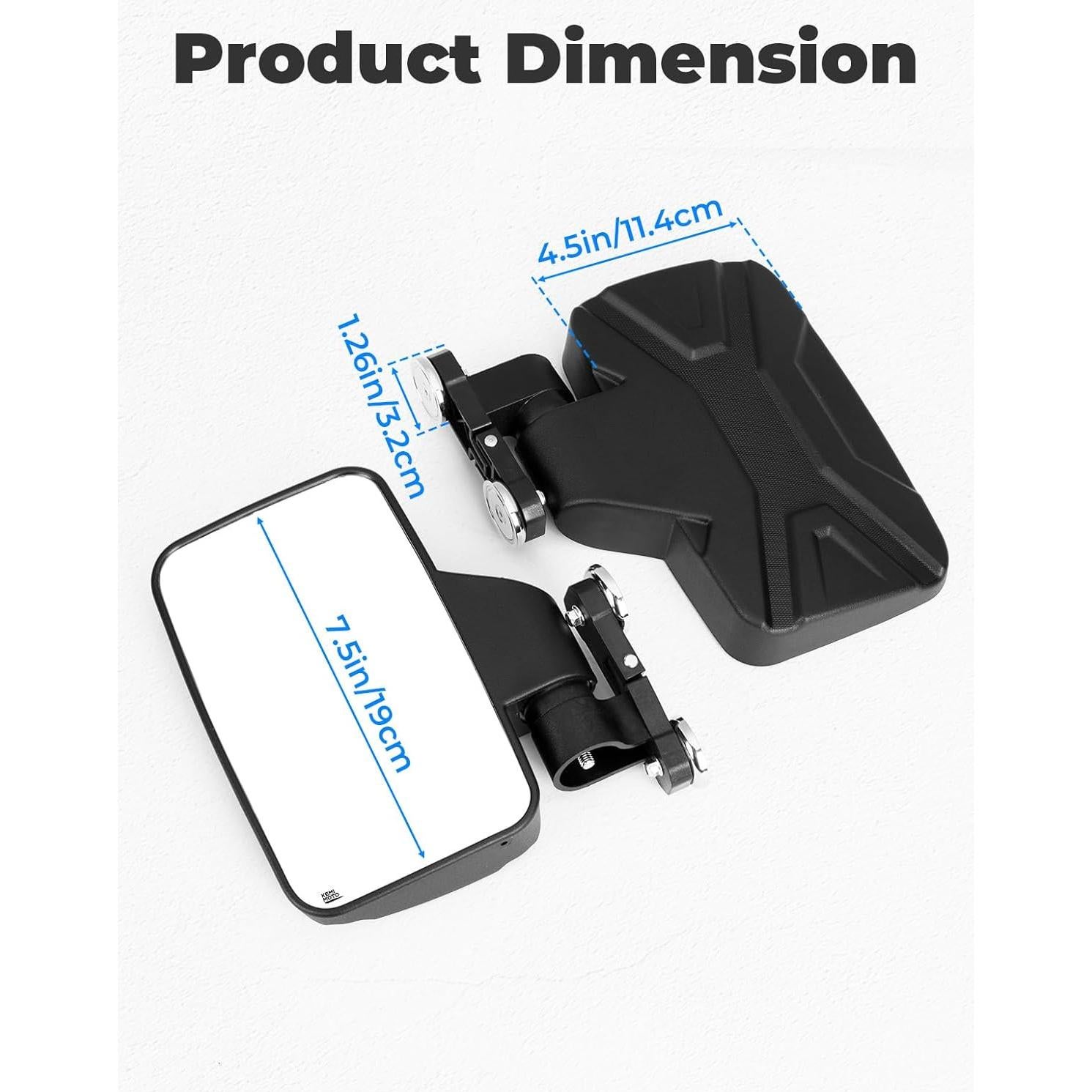 Espejos Laterales Magnéticos KEMIMOTO para Carritos de Golf
