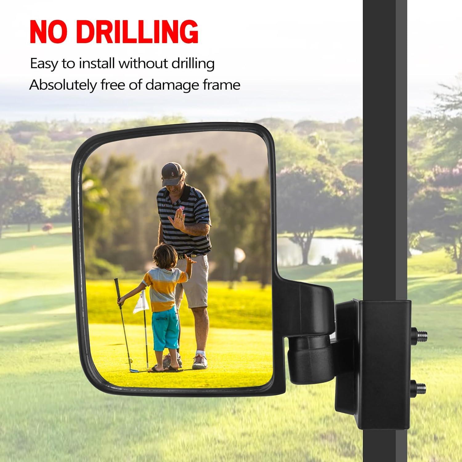 Espejos laterales plegables Xislet para carrito de golf HD