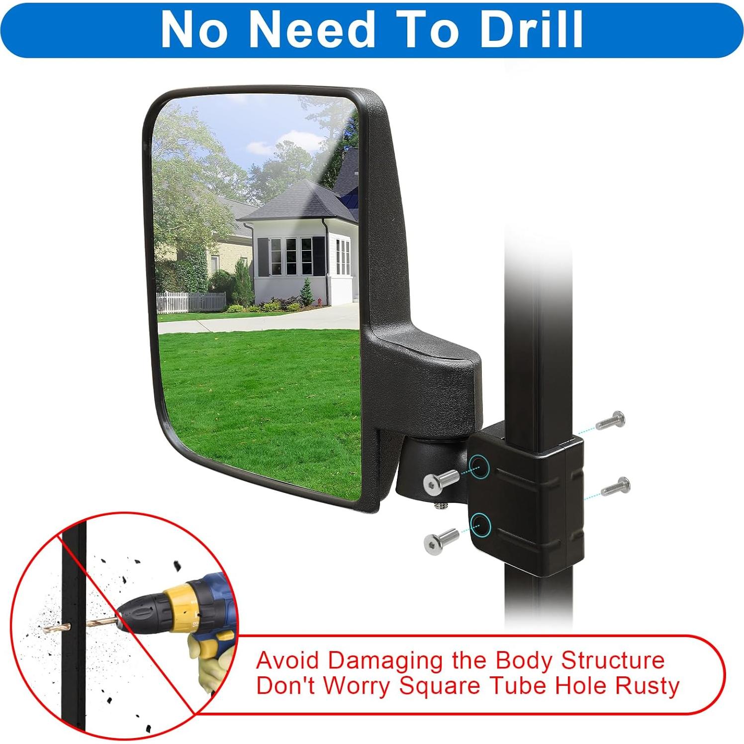 Espejos Laterales Ajustables MOSNAI para Carritos de Golf