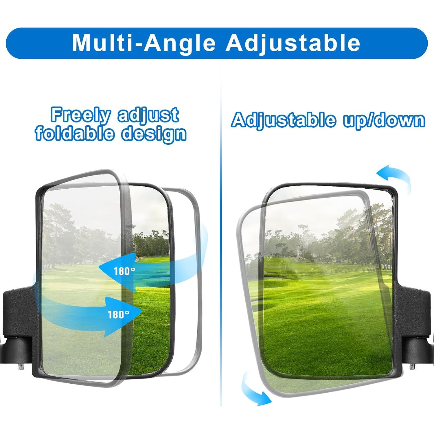 Espejos Laterales Ajustables MOSNAI para Carritos de Golf