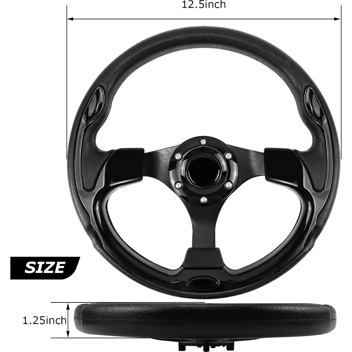 Volante de Carrito de Golf QYMOPAY 31.75 cm Antideslizante