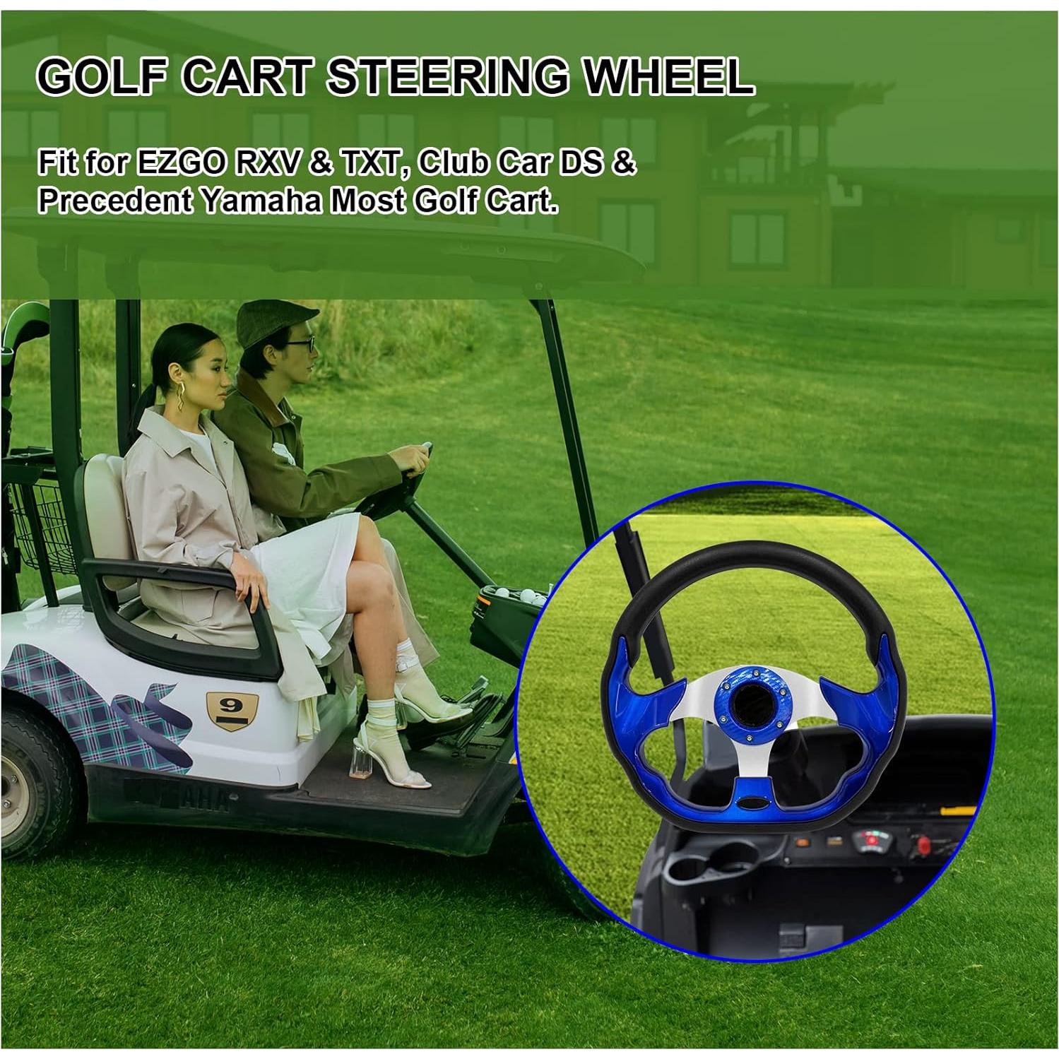 Volante de Carrito de Golf Genérico Azul Universal 35.56 cm