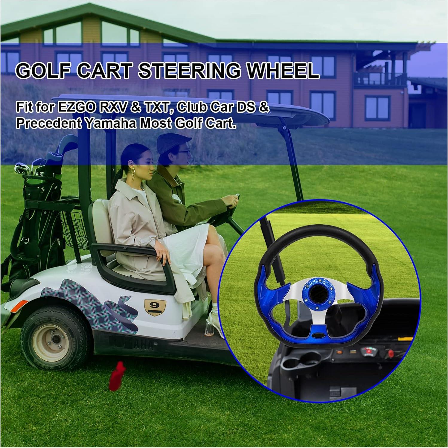 Volante de Carrito de Golf Genérico Azul Universal 35.56 cm