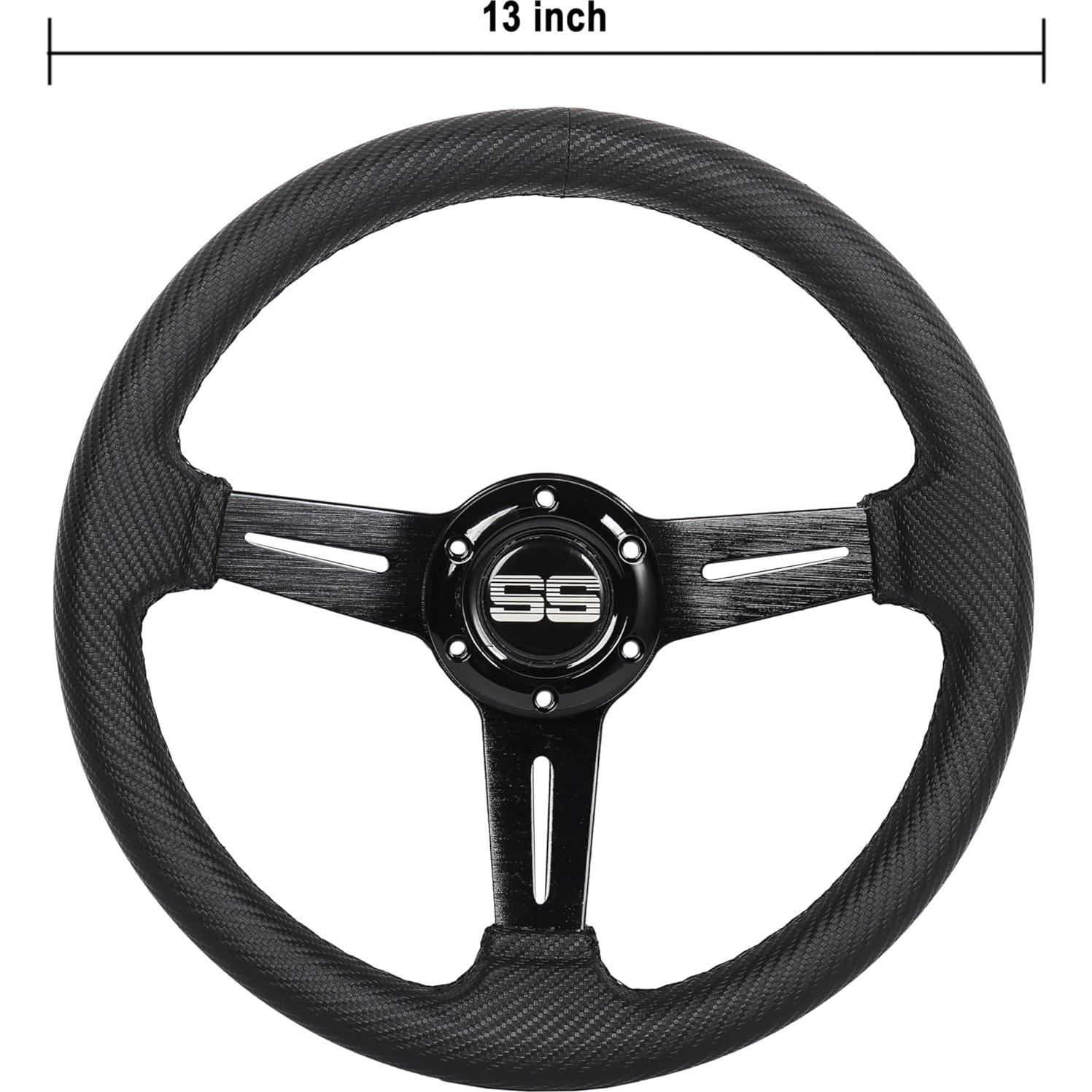 Volante de Carrito de Golf N2MU 33 cm Universal para EZGO y Club Car