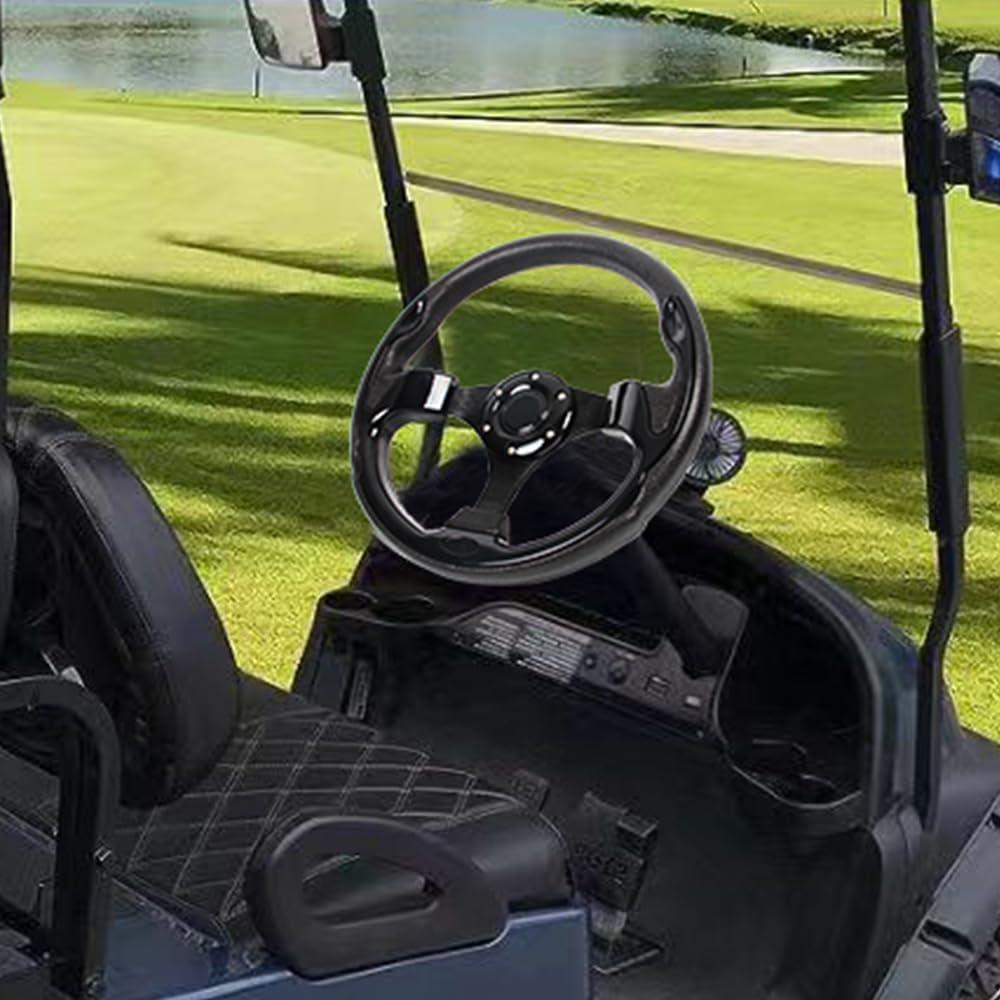 Volante de Carro de Golf YEHICY Universal 31.75 cm Negro