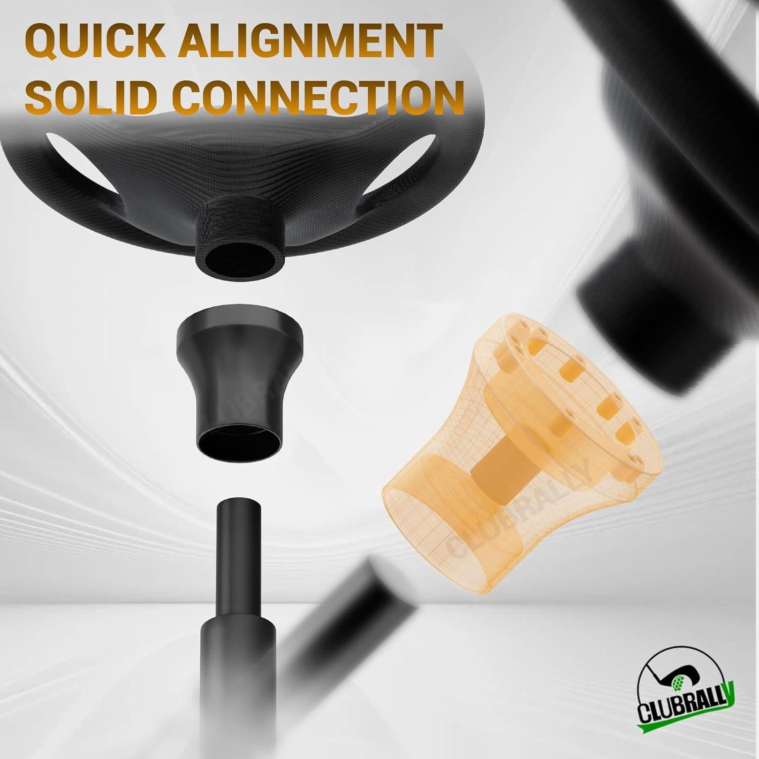 Adaptador de Volante Golf EZGO TXT RXV CLUBRALLY - Negro