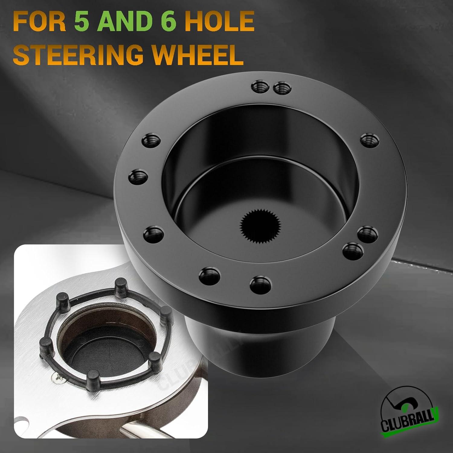 Adaptador de Volante Golf EZGO TXT RXV CLUBRALLY - Negro