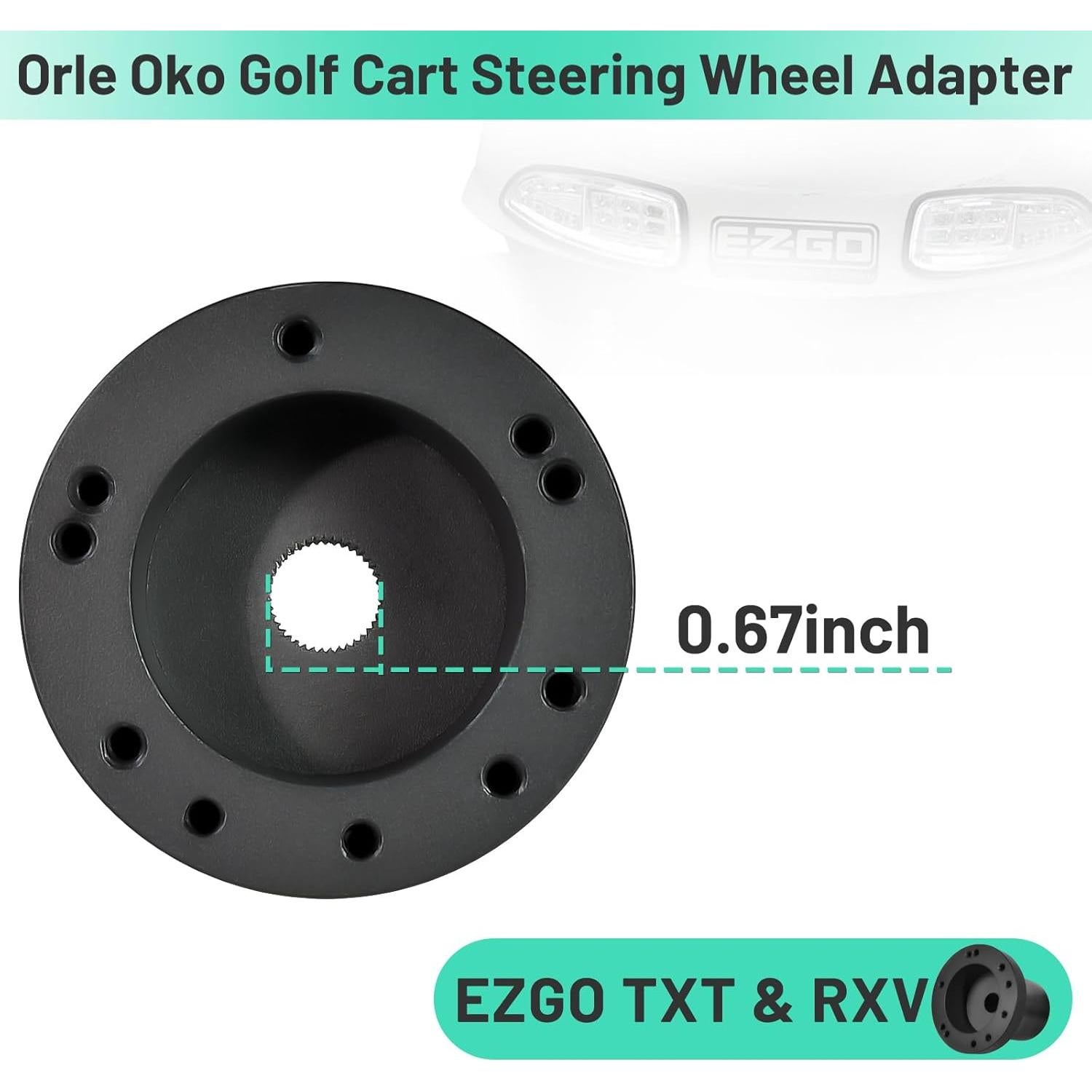Adaptador de Volante de Golf Orle Oko para EZGO TXT/RXV