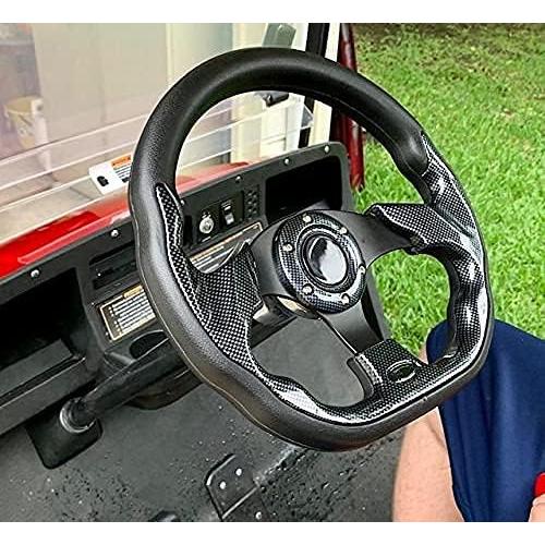 Volante de Carrito de Golf YEHICY 12.5" Fibra de Carbono Universal