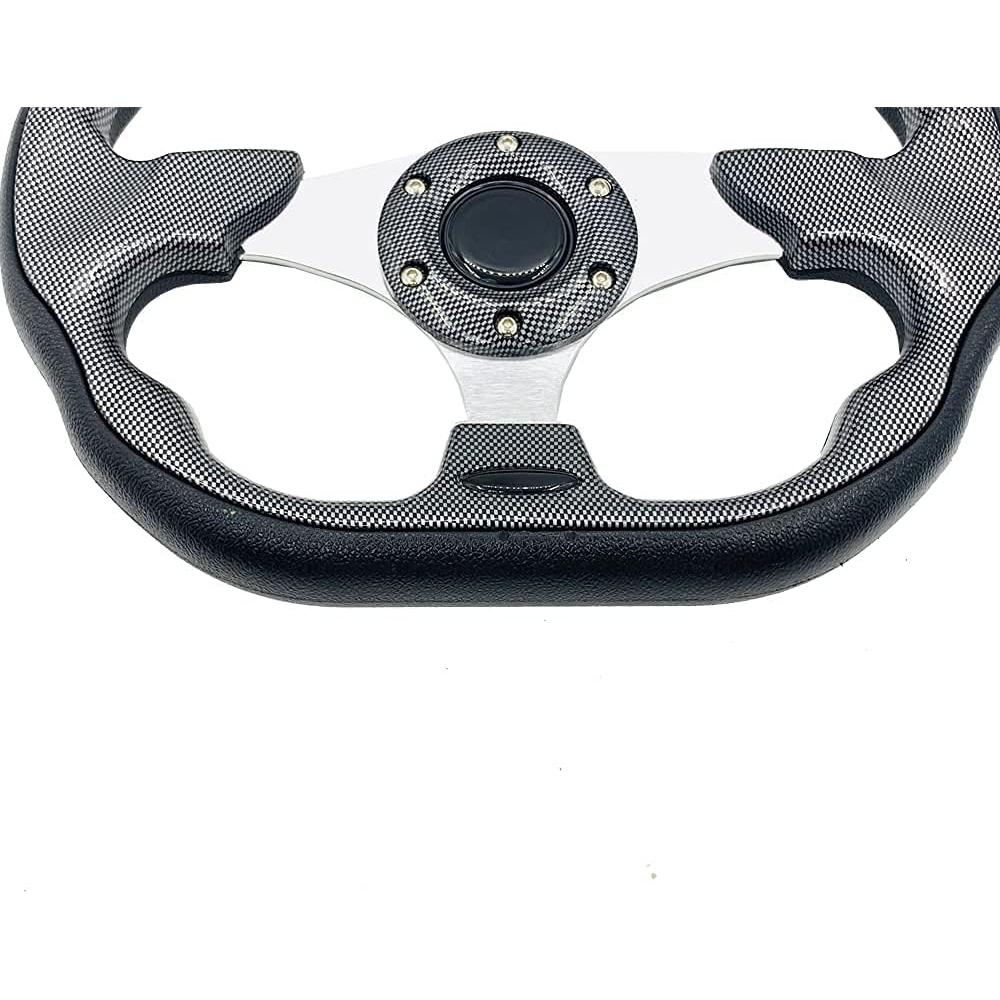 Volante de Carrito de Golf YEHICY 12.5" Fibra de Carbono Universal