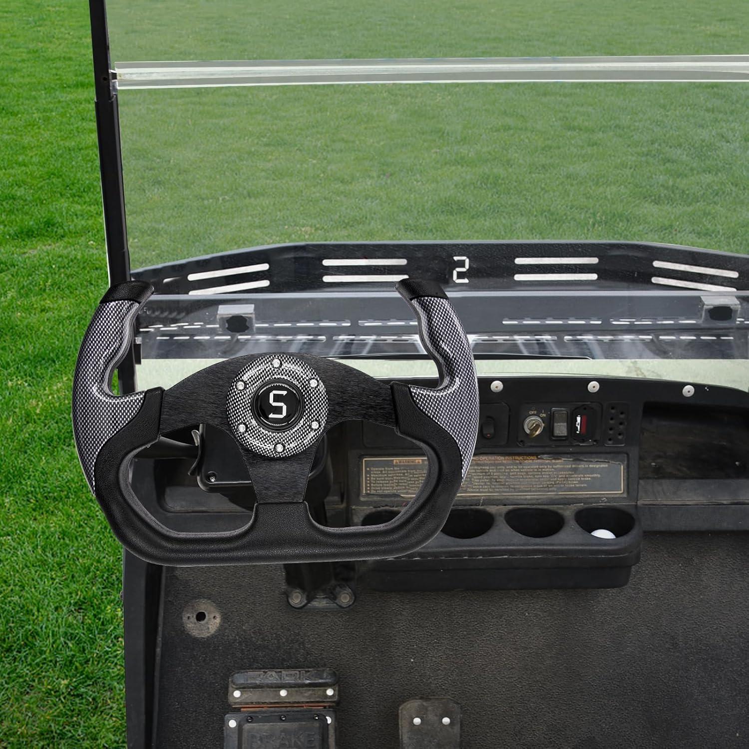 Volante de Carrito de Golf Shu-Ran 32.3 cm Antideslizante Gris