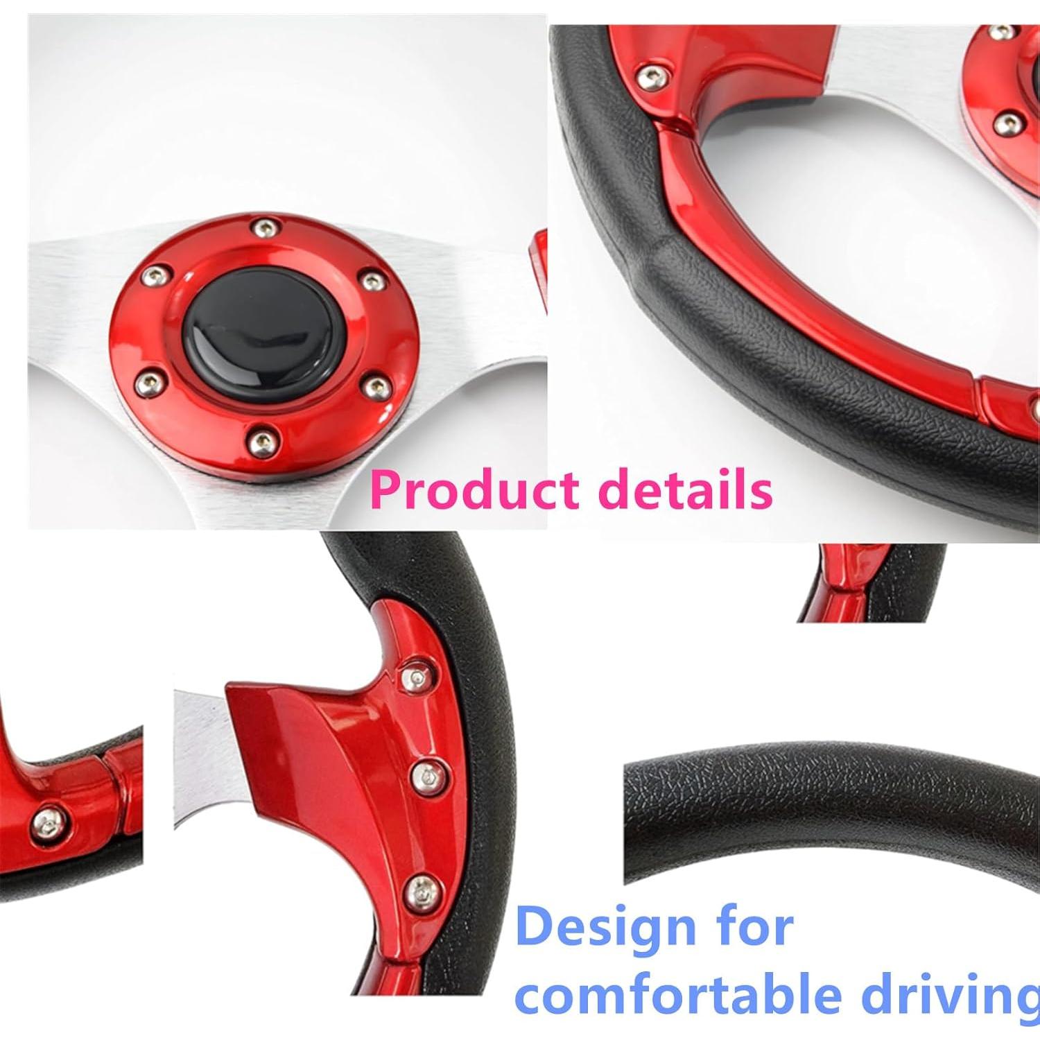 Volante de Carrito de Golf Kowosyos Universal 12.5" Blanco