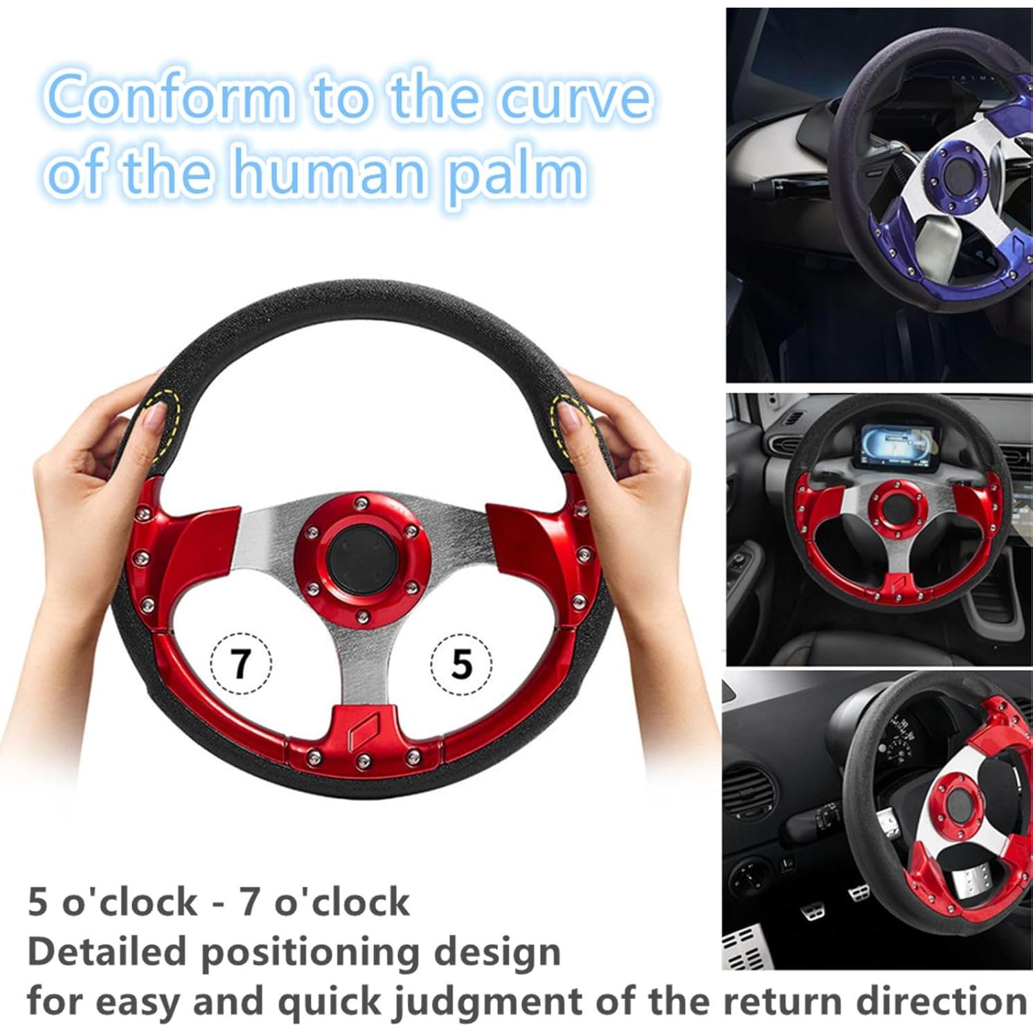 Volante de Carrito de Golf Kowosyos Universal 12.5" Blanco