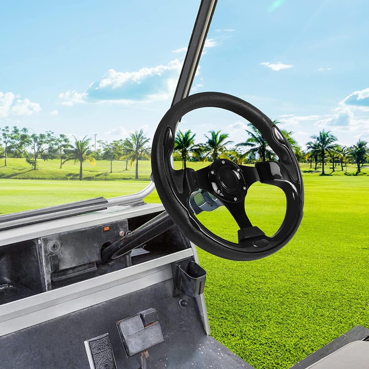 Volante de Carrito de Golf LEAPGOMAX 31.75 cm Ajuste Universal