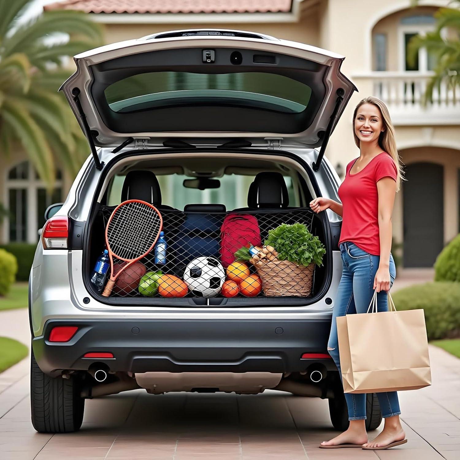 Red de Carga Ajustable BAILALIBO 90x40 cm para SUV y Camiones