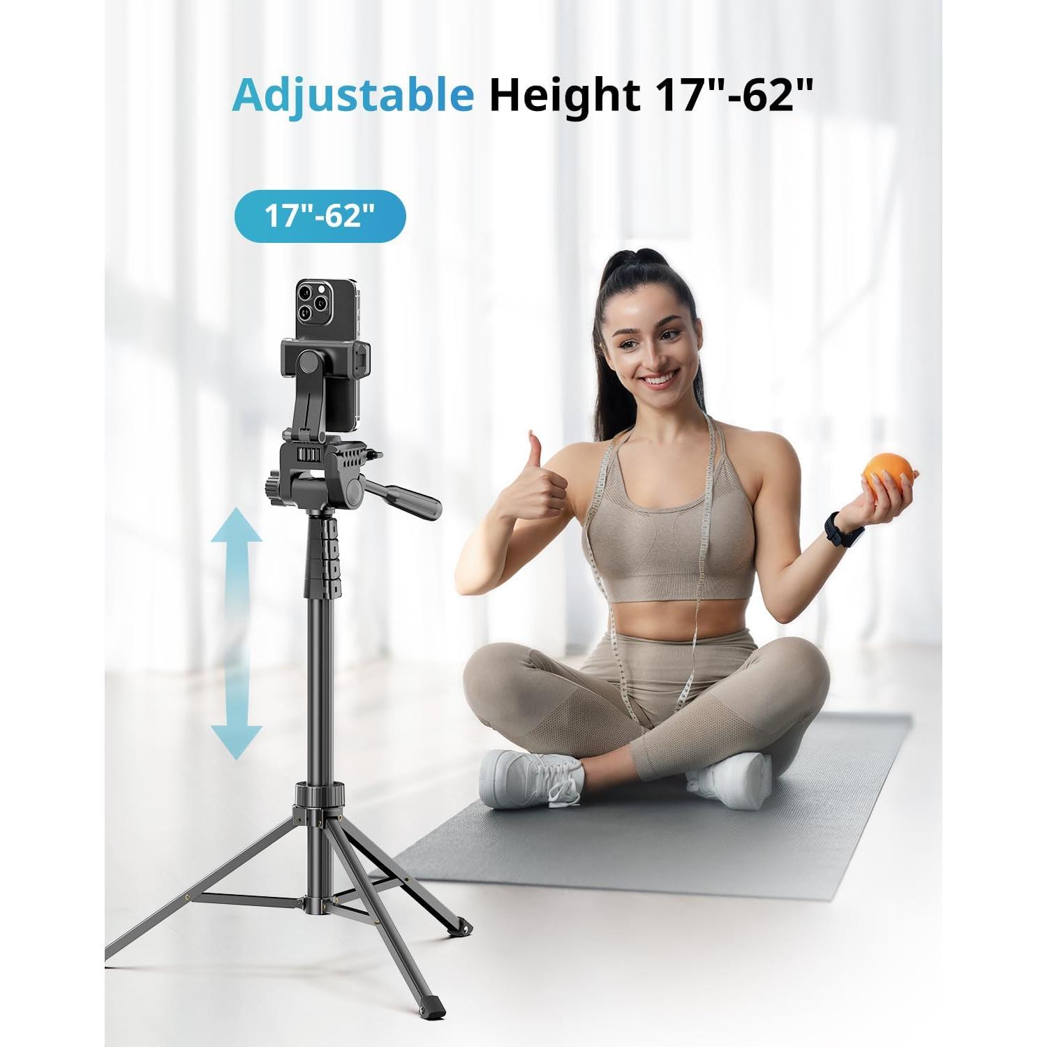 UBeesize Luz de Anillo RGB 30 cm con Trípode 157 cm