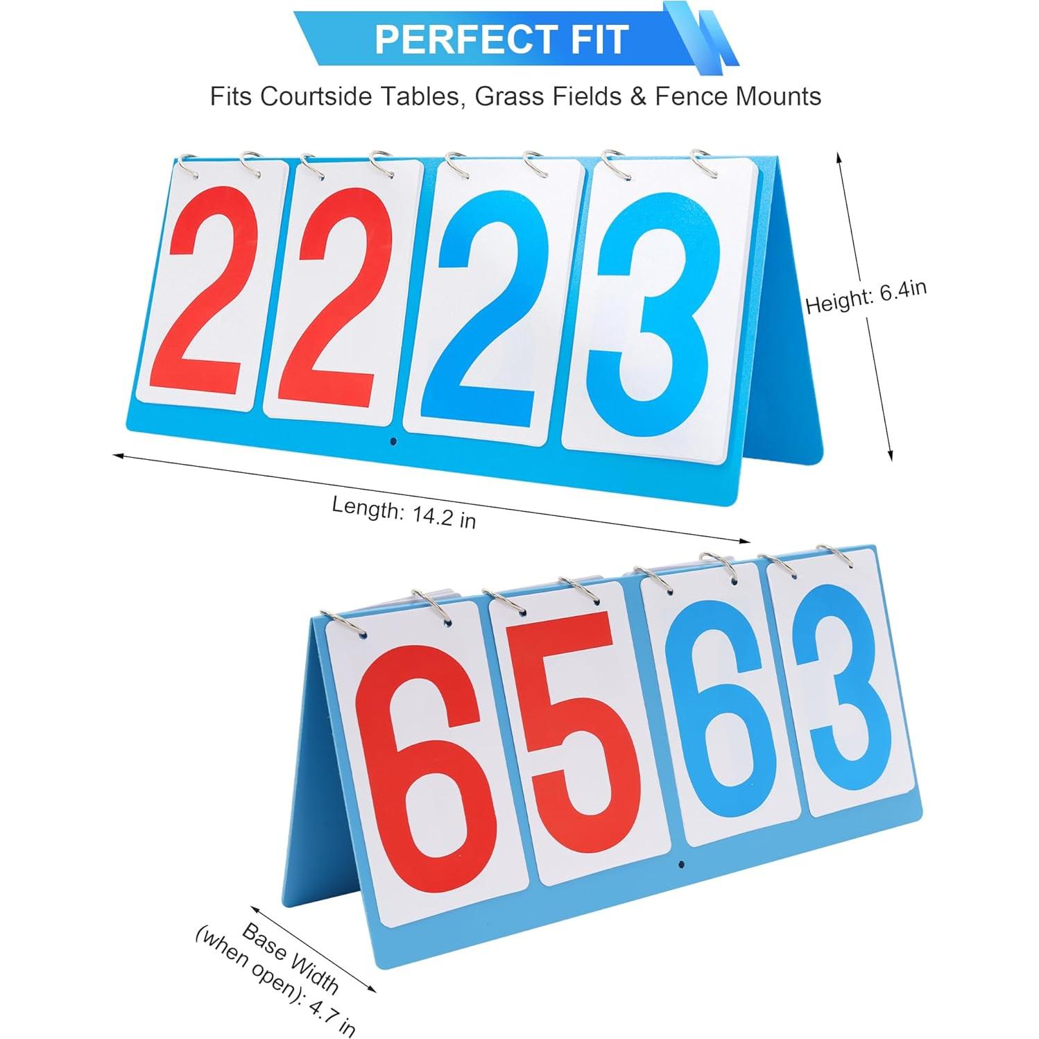 Tablero de Puntuación Manual TTeebmi Rojo y Azul 36.1x16.3 cm