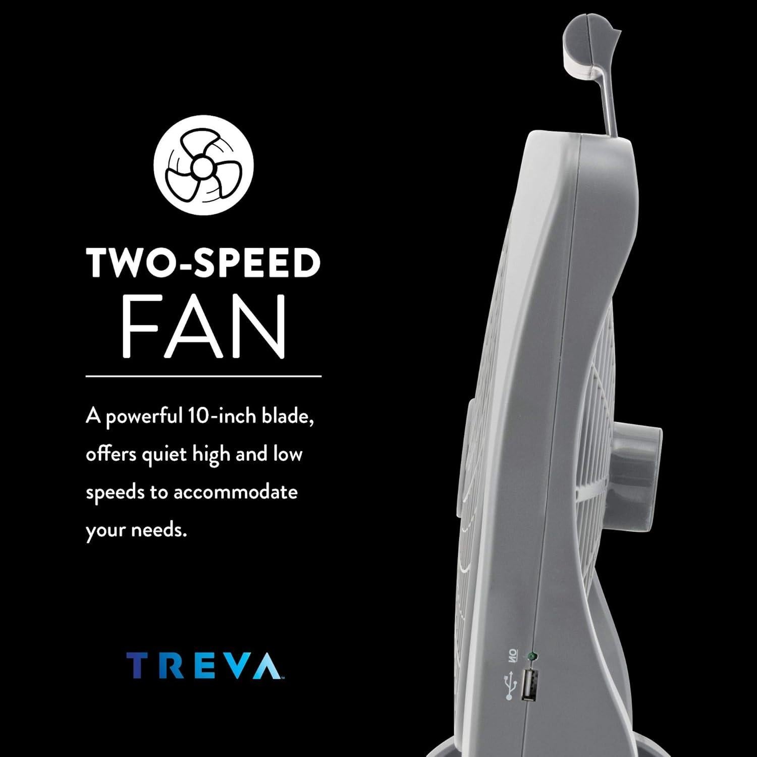 Ventilador Portátil O2COOL Smart Power 25 cm Recargable USB