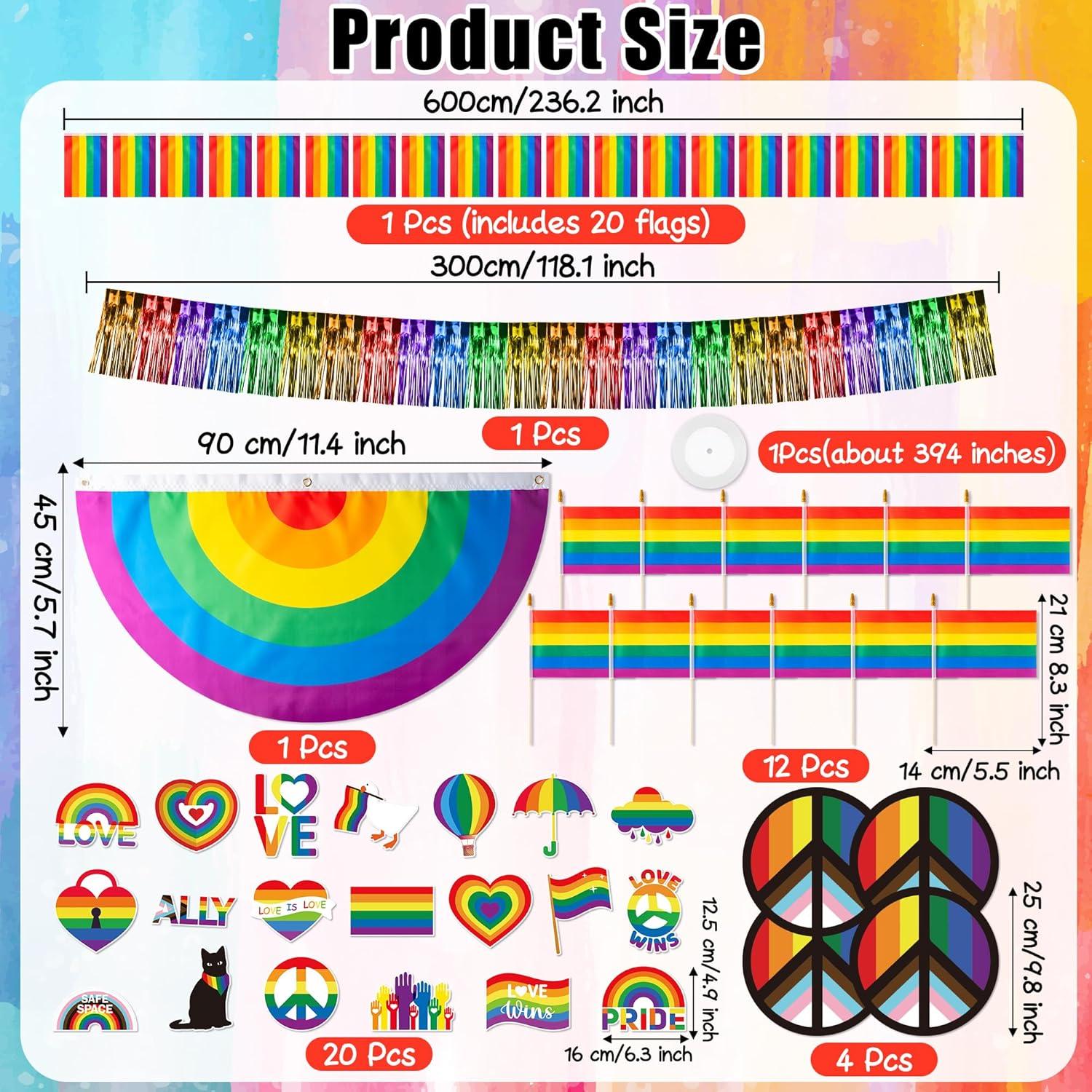 Kit de Decoración para Carro de Golf R HORSE - 40 Piezas Orgullo LGBT